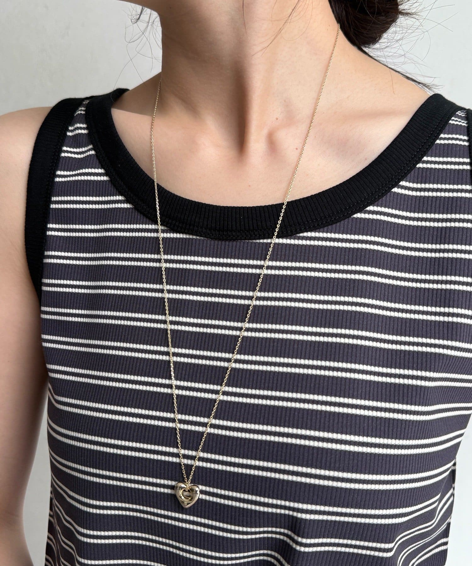 DOUDOU(ドゥドゥ) ハートトップロングネックレス