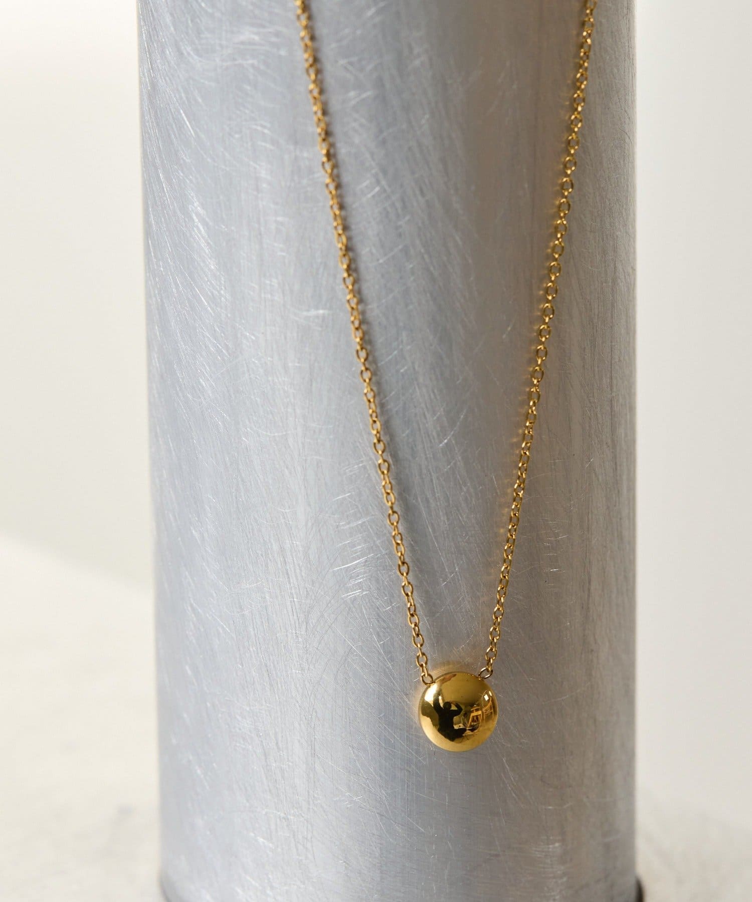 ear PAPILLONNER(イア パピヨネ) 《金属アレルギー対応/ステンレス》平丸トップネックレス