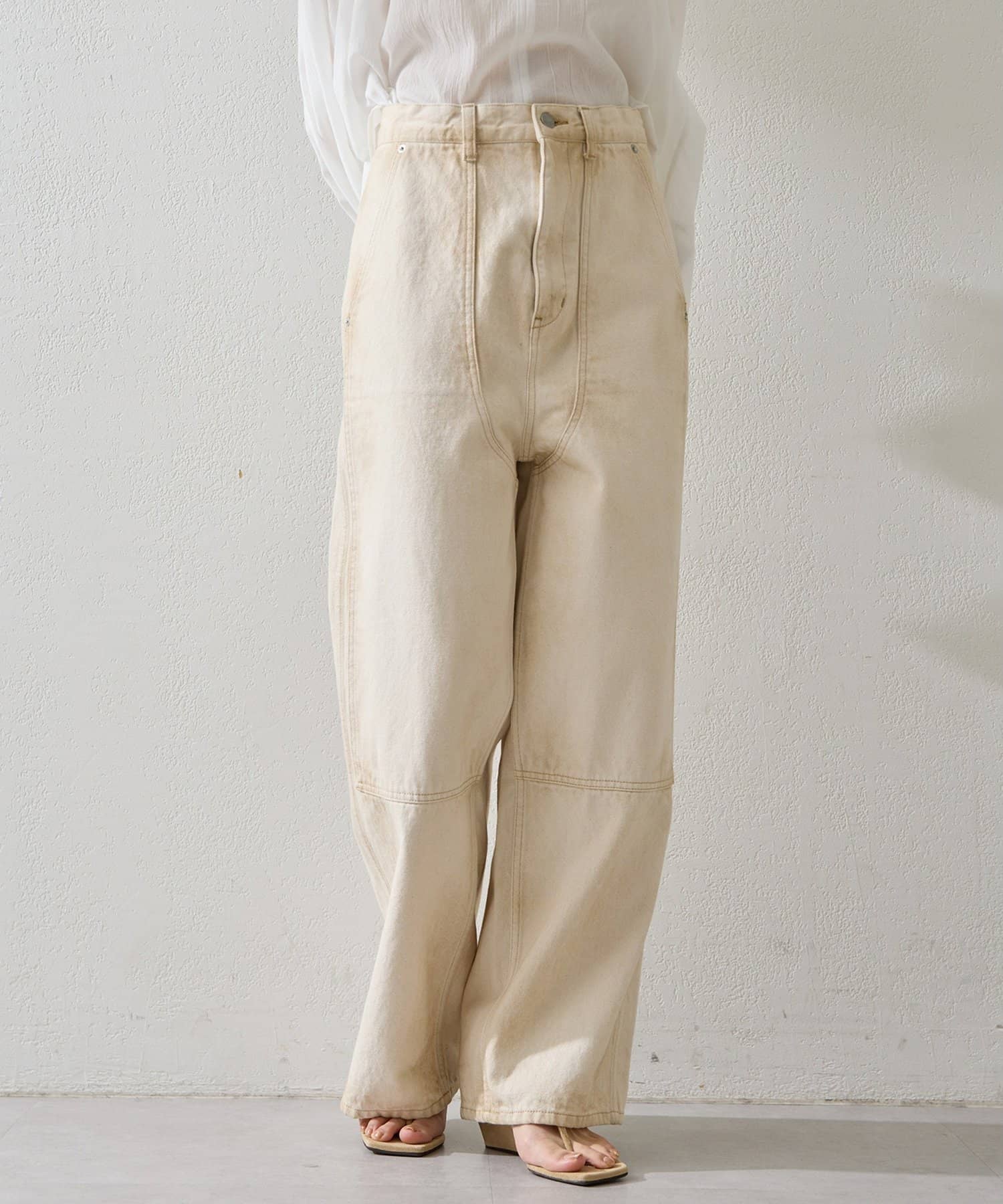 Whim Gazette(ウィム ガゼット) サンフェードダブルニーパンツ