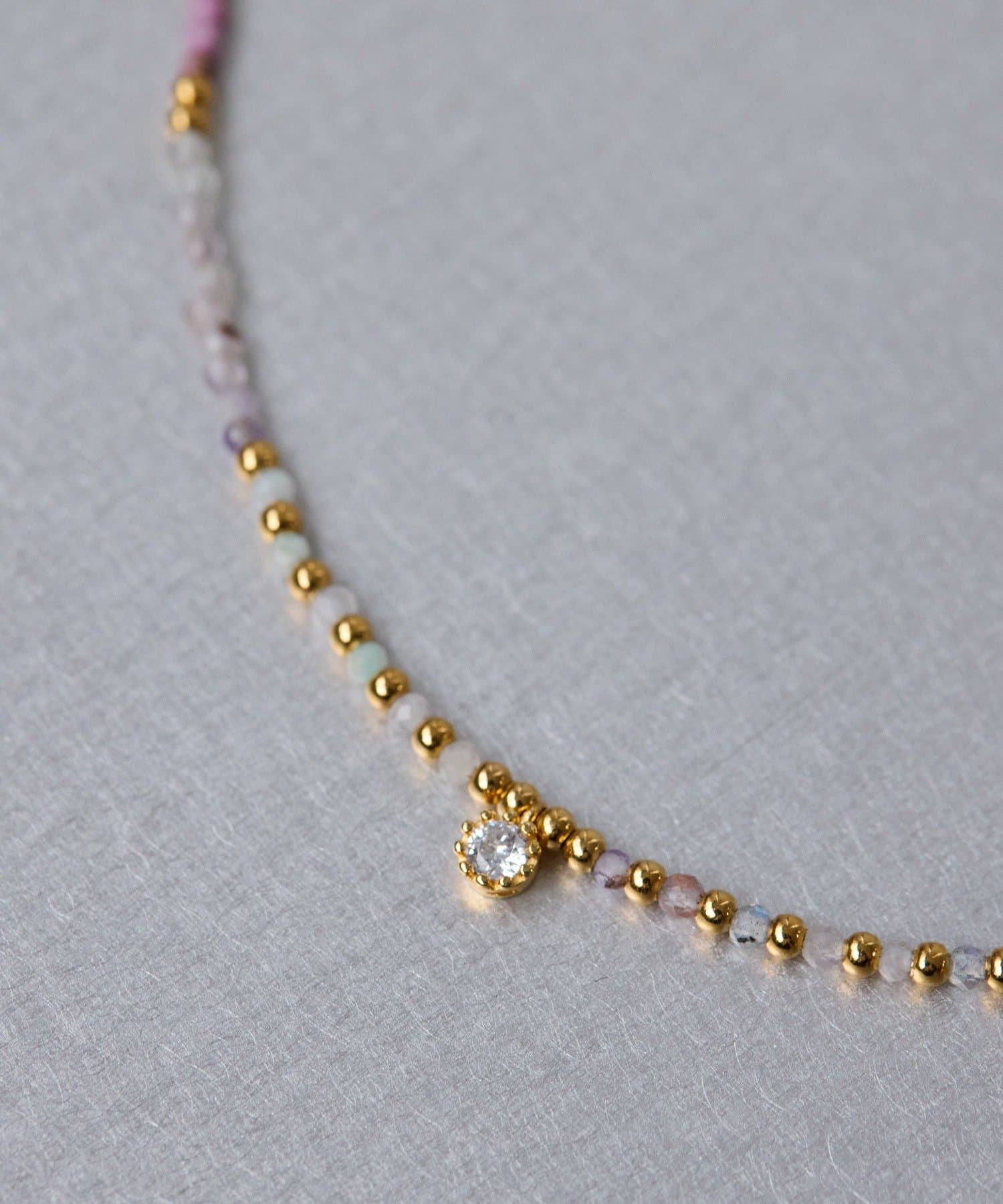 ear PAPILLONNER(イア パピヨネ) 《スターリングシルバー使用》グラデストーンネックレス