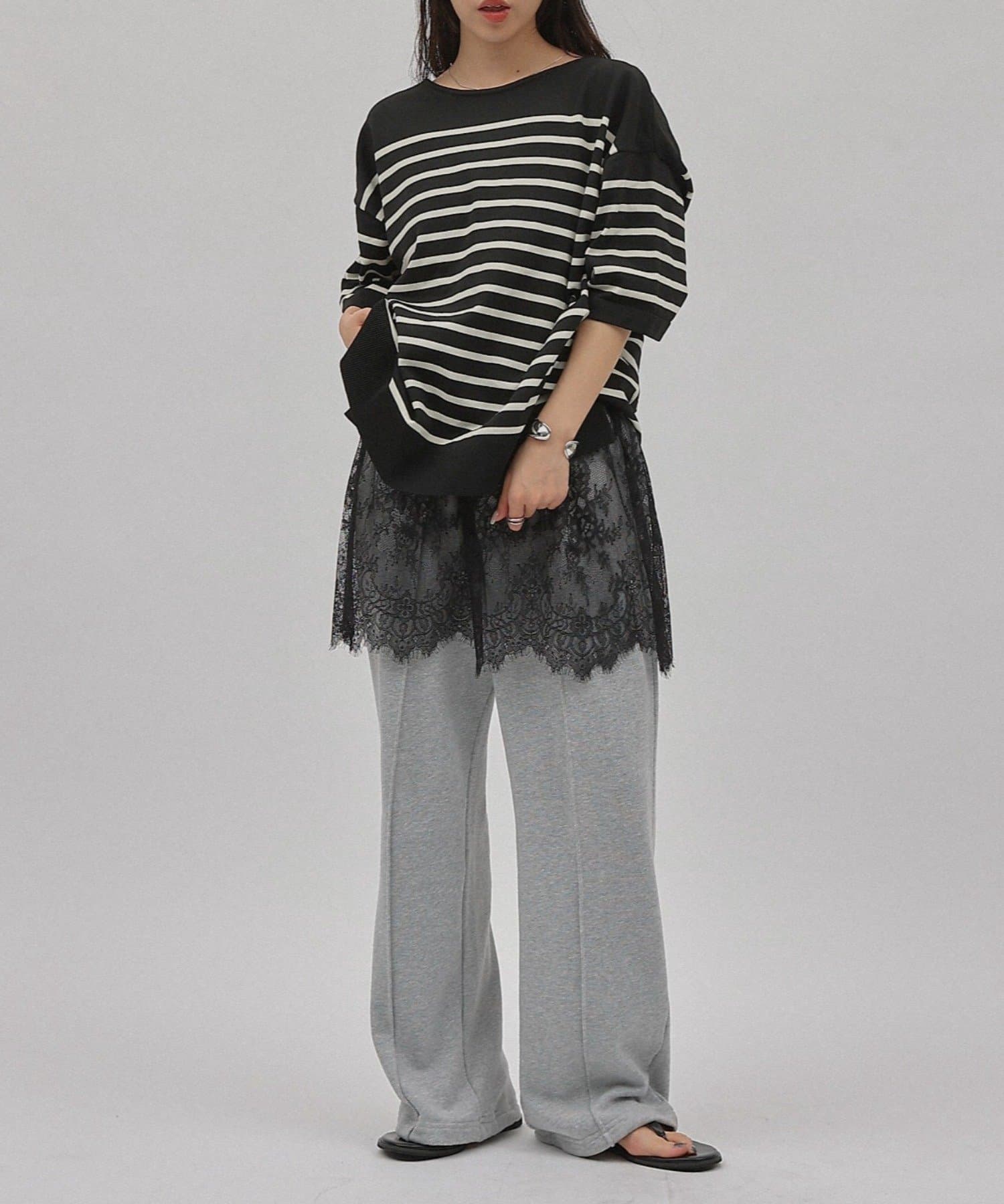 COLONY 2139(コロニー トゥーワンスリーナイン) エステルヤーンゆるシルエット半袖プルオーバー