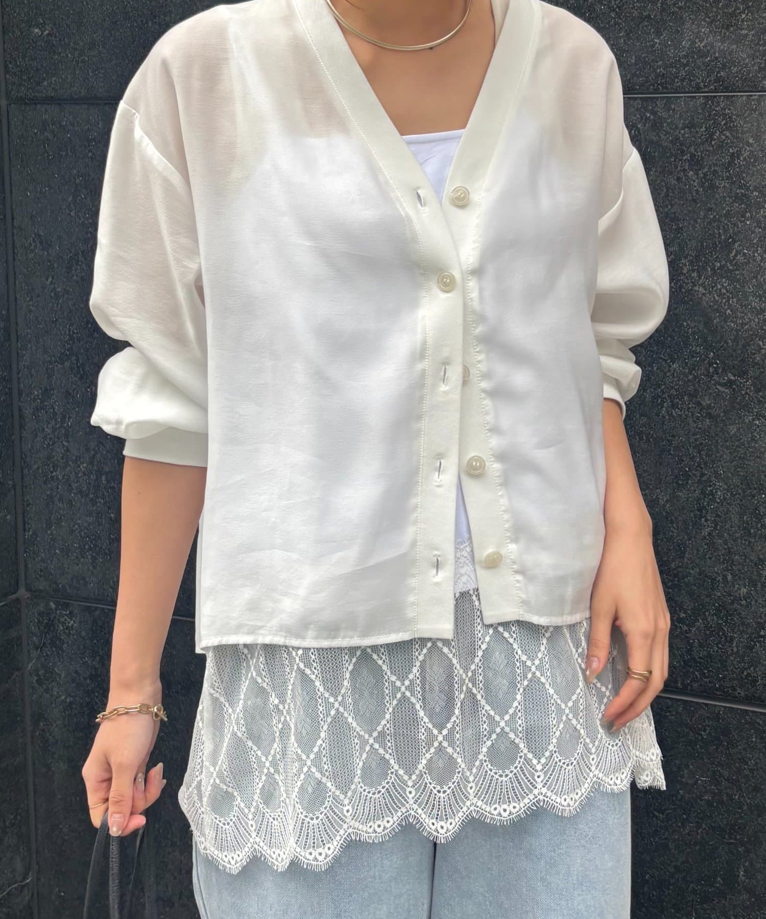 Jena　espace merveilleux(ジェナ　エスパスメルヴェイユ) ヘムレースキャミソール