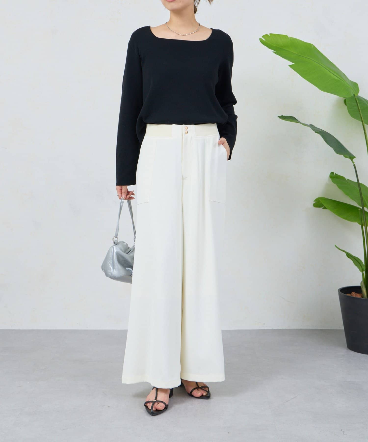 Jena　espace merveilleux(ジェナ　エスパスメルヴェイユ) ウエストゴムトロミパンツ