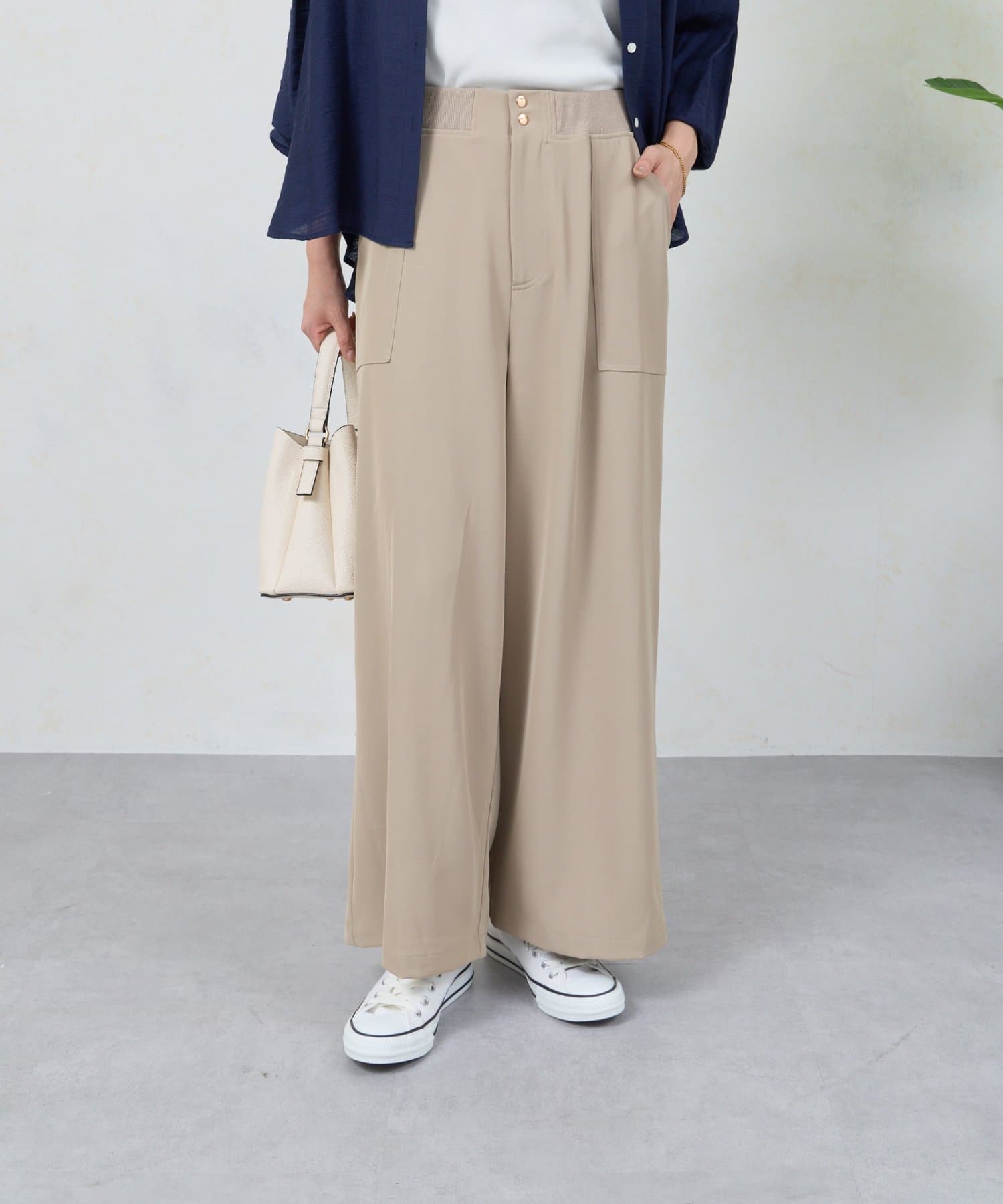 Jena　espace merveilleux(ジェナ　エスパスメルヴェイユ) ウエストゴムトロミパンツ