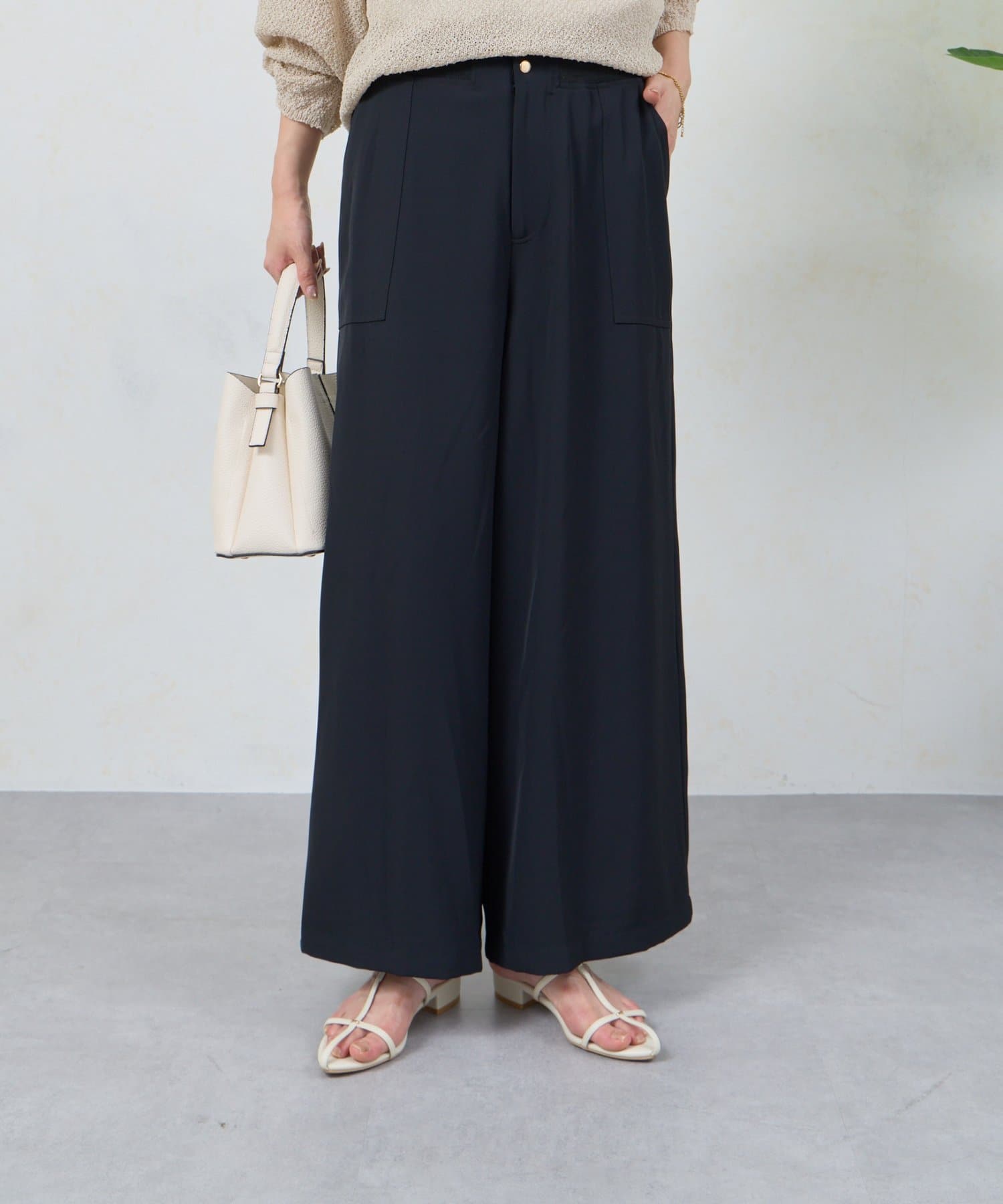 Jena　espace merveilleux(ジェナ　エスパスメルヴェイユ) ウエストゴムトロミパンツ