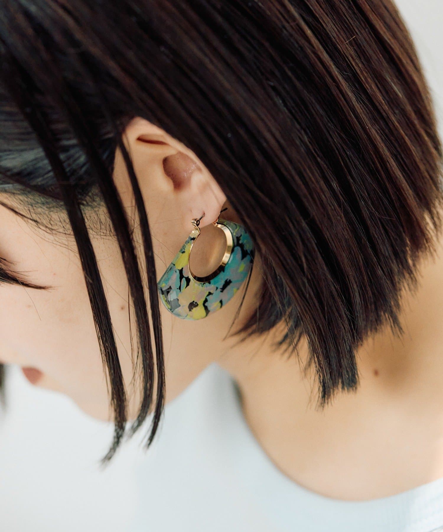 ear PAPILLONNER(イア パピヨネ) 《WEB限定》フローラルパターンピアス