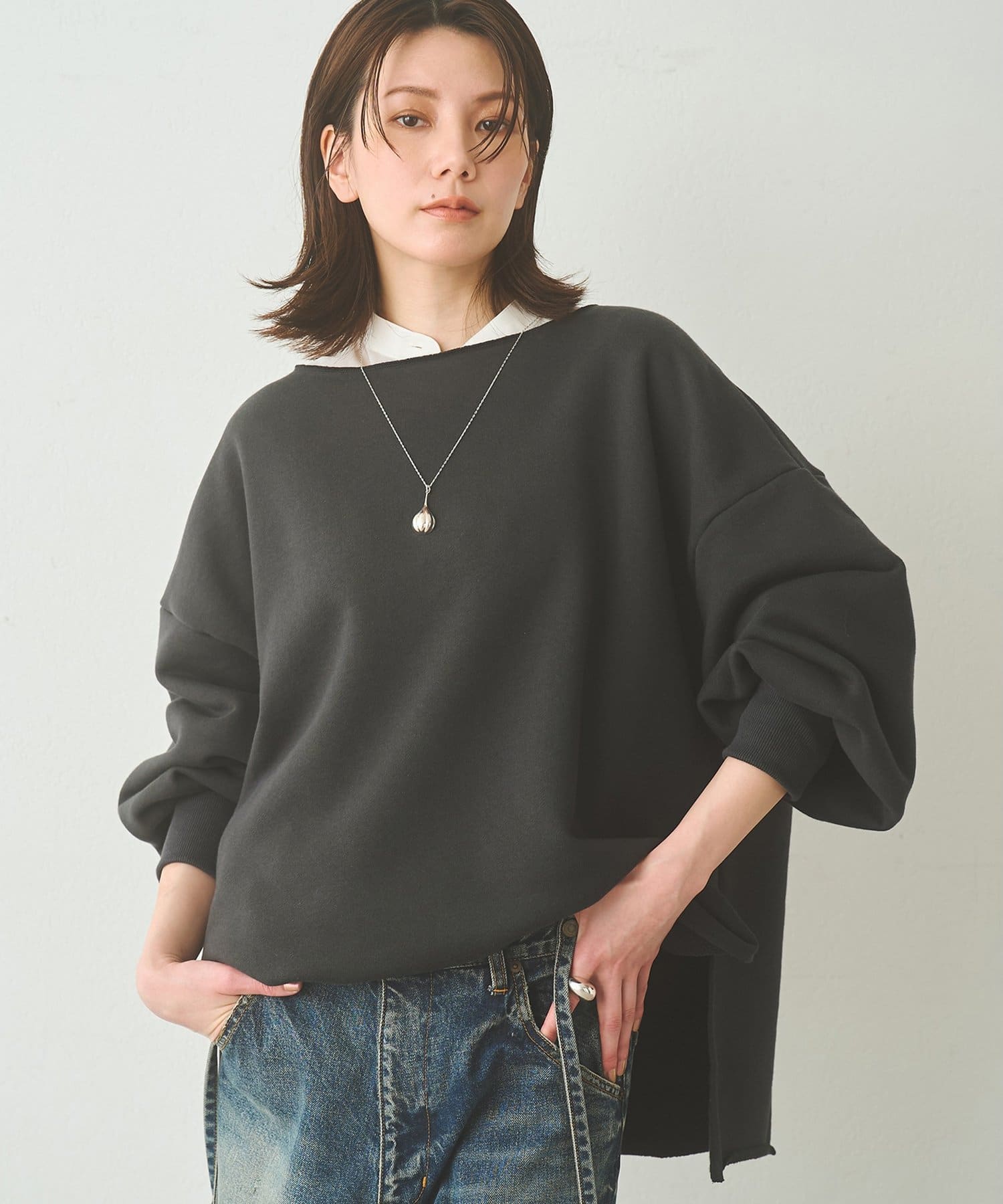 Whim Gazette(ウィム ガゼット) 【WEB＆一部店舗限定カラー】リラックススウェットプルオーバー