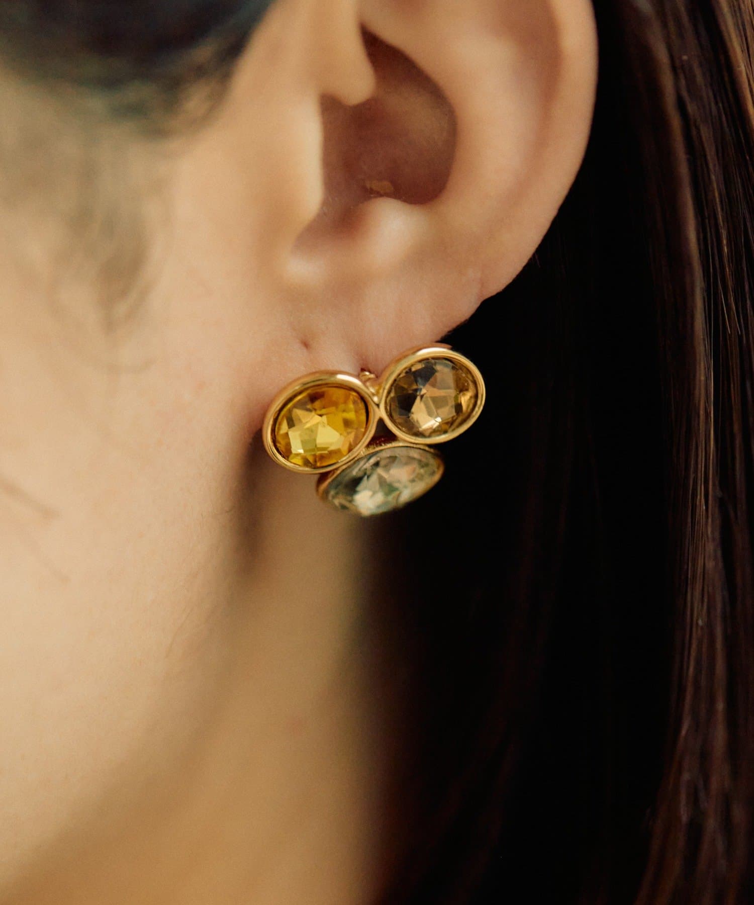 ear PAPILLONNER(イア パピヨネ) 《金属アレルギー対応/ステンレス》ビジューピアス