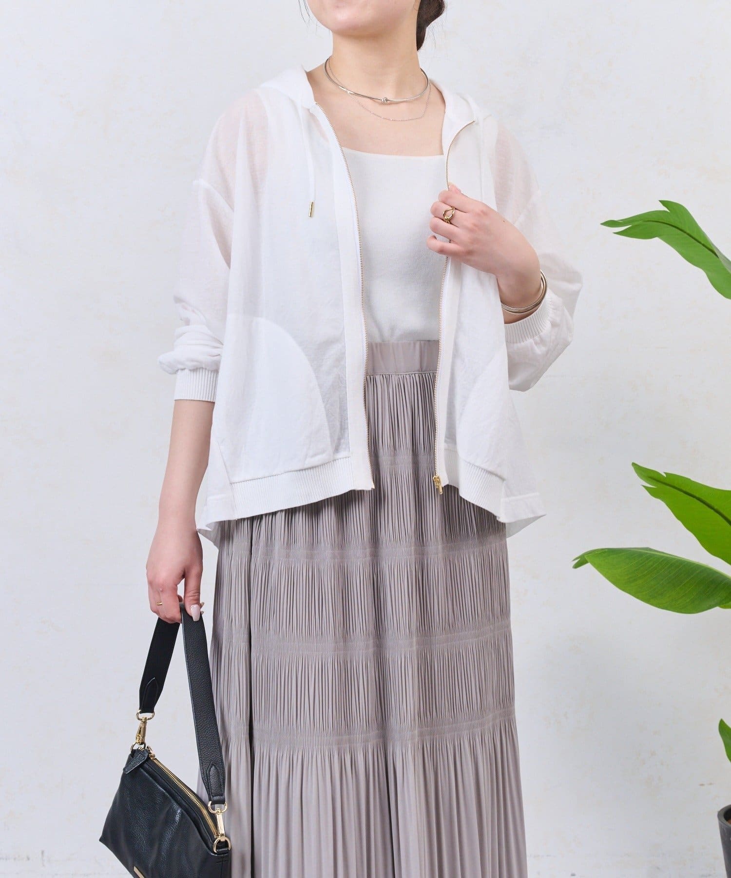 Jena　espace merveilleux(ジェナ　エスパスメルヴェイユ) シアーフードブルゾン