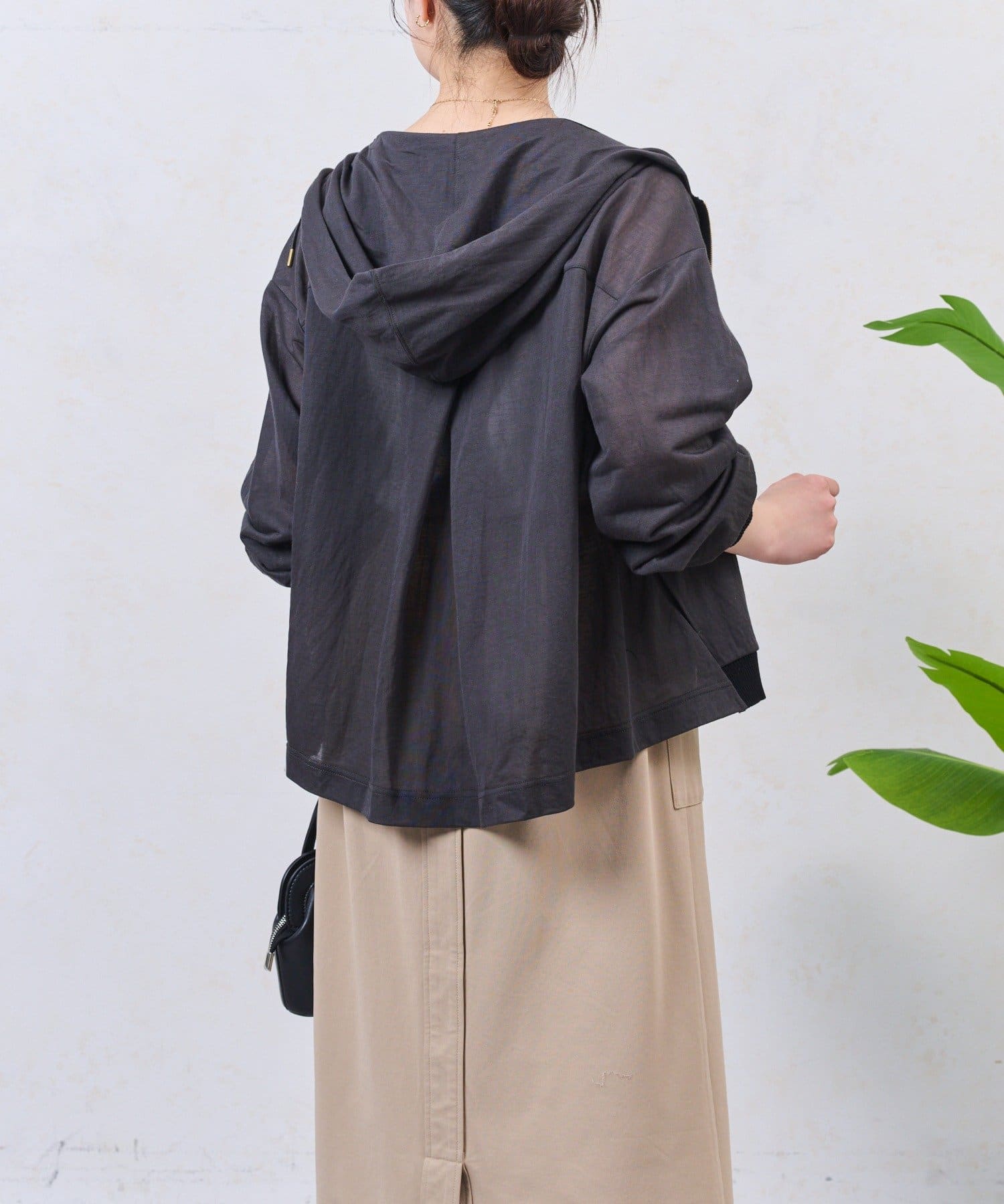 Jena　espace merveilleux(ジェナ　エスパスメルヴェイユ) シアーフードブルゾン