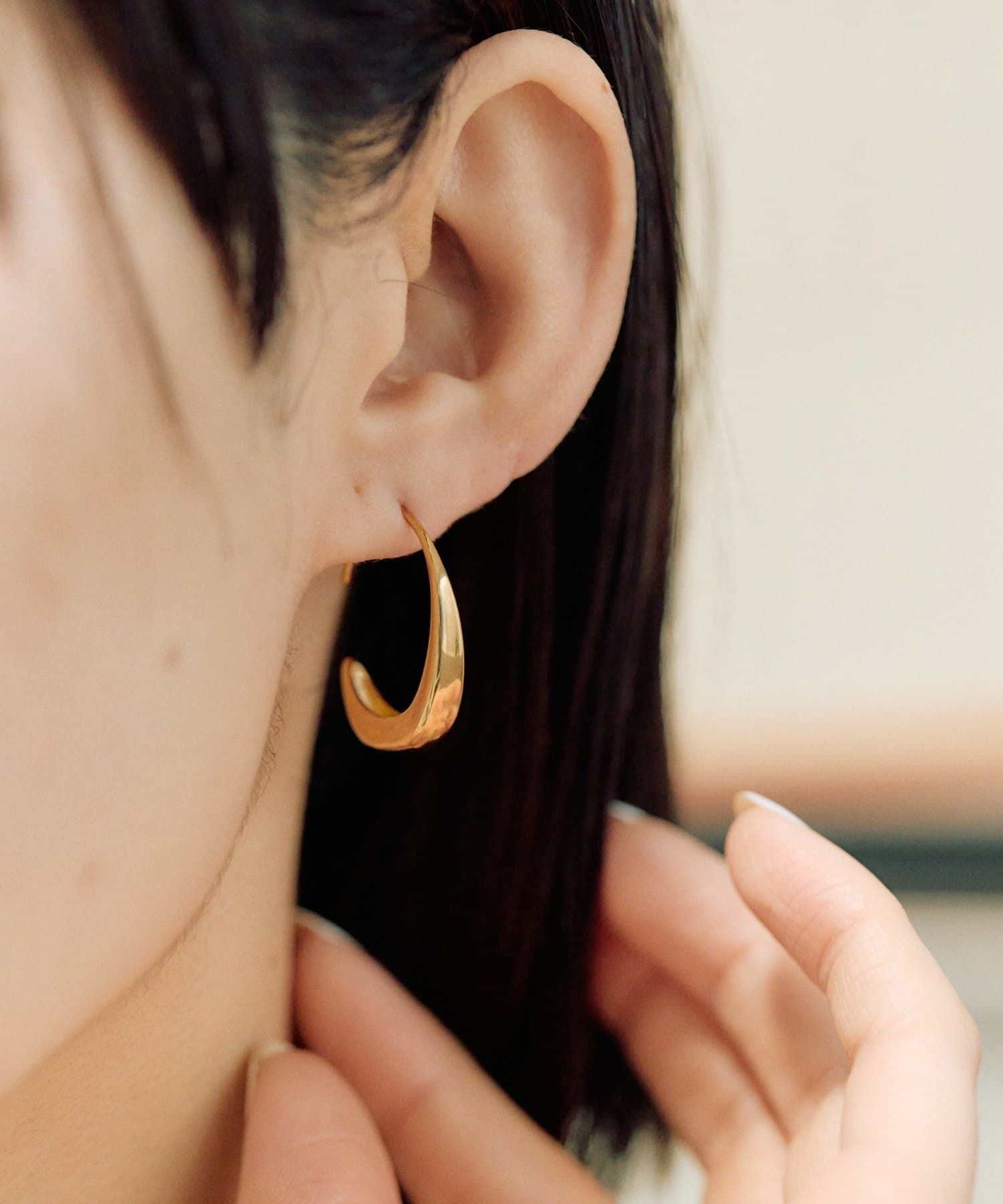 ear PAPILLONNER(イア パピヨネ) 《金属アレルギー対応/ステンレス》クレイドルピアス