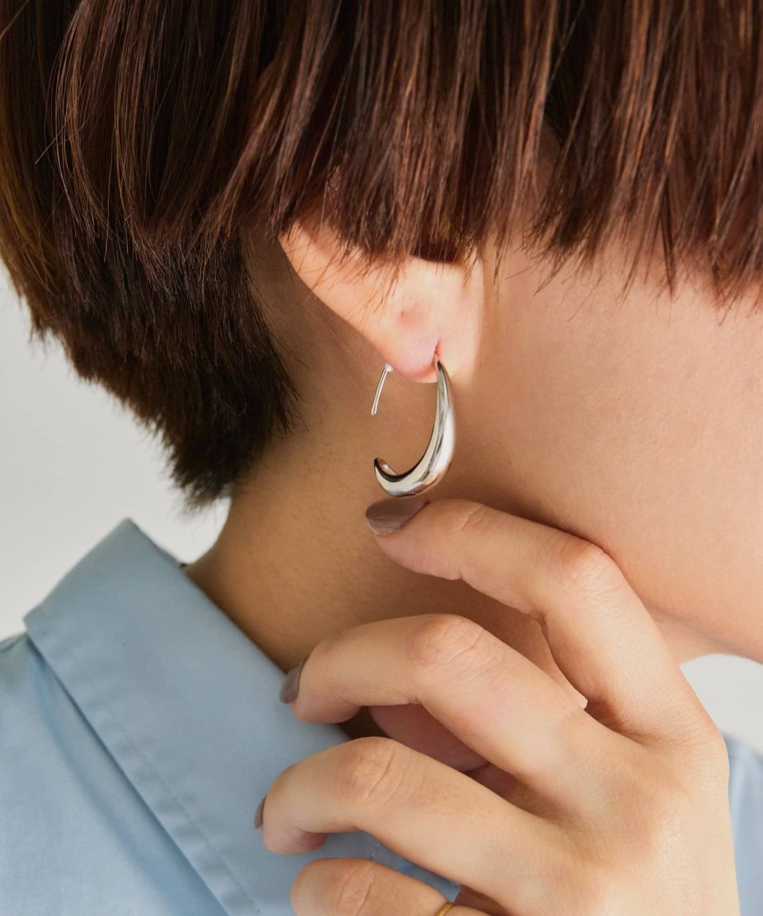 ear PAPILLONNER(イア パピヨネ) 《金属アレルギー対応/ステンレス》クレイドルピアス