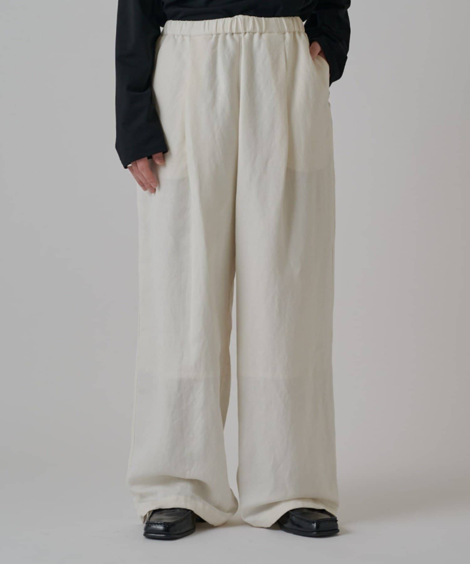 Lui's(ルイス) レーヨンリネンイージーパンツ