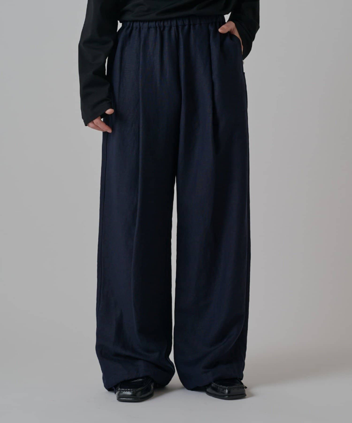 Lui's(ルイス) レーヨンリネンイージーパンツ