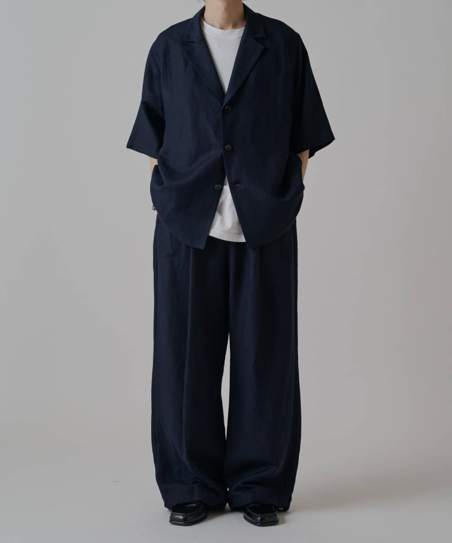 Lui's(ルイス) レーヨンリネン3Bショートスリーブシャツジャケット