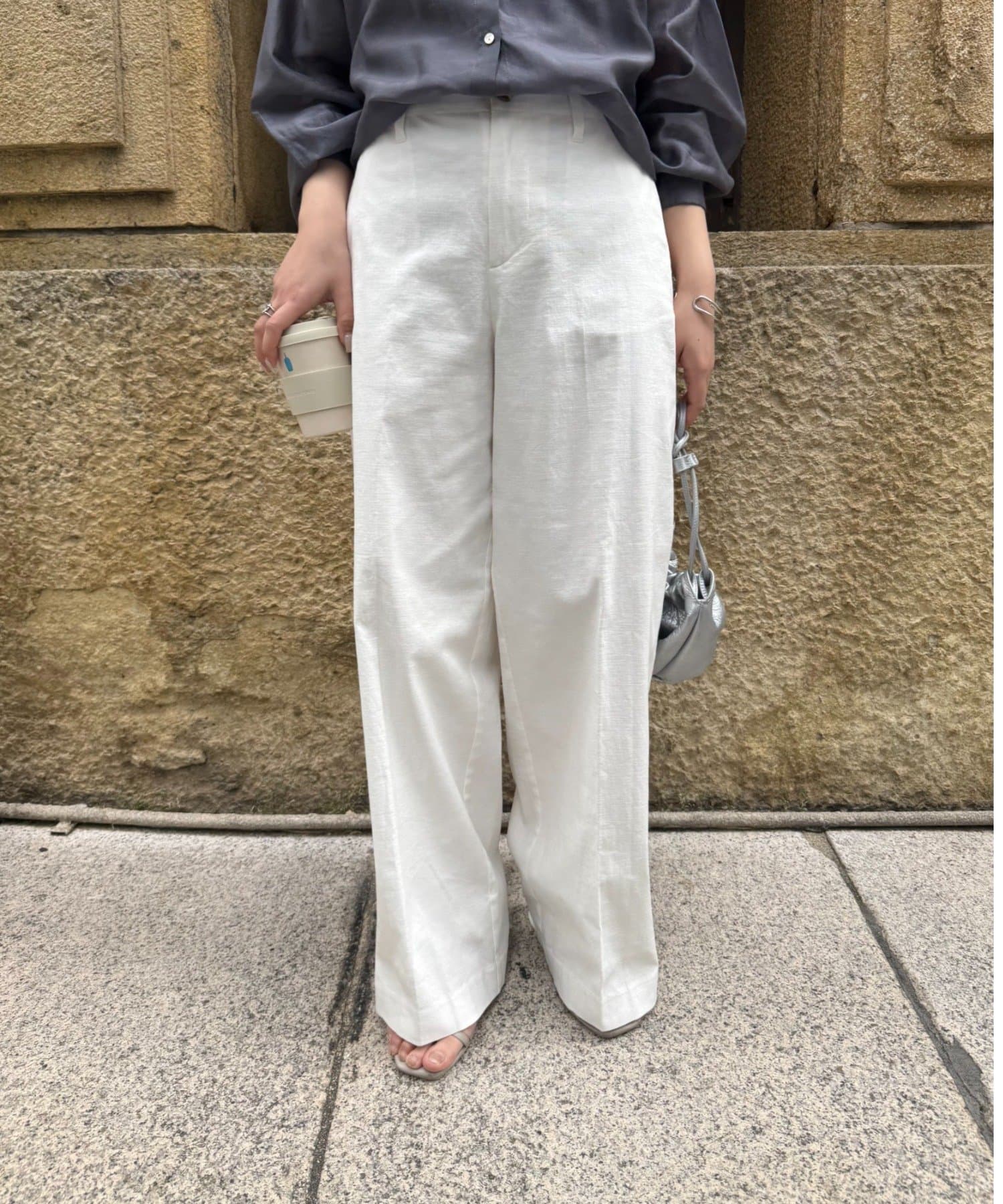 Jena　espace merveilleux(ジェナ　エスパスメルヴェイユ) メンストレッチワイドパンツ