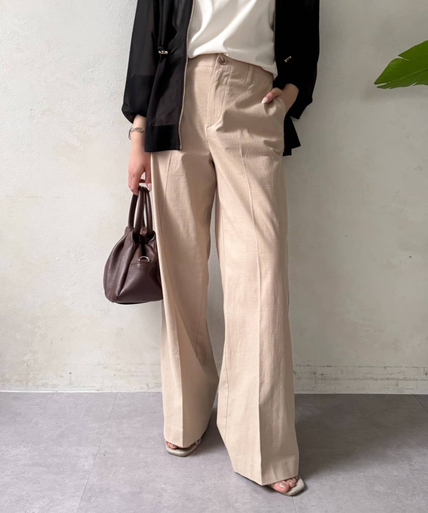 Jena　espace merveilleux(ジェナ　エスパスメルヴェイユ) メンストレッチワイドパンツ