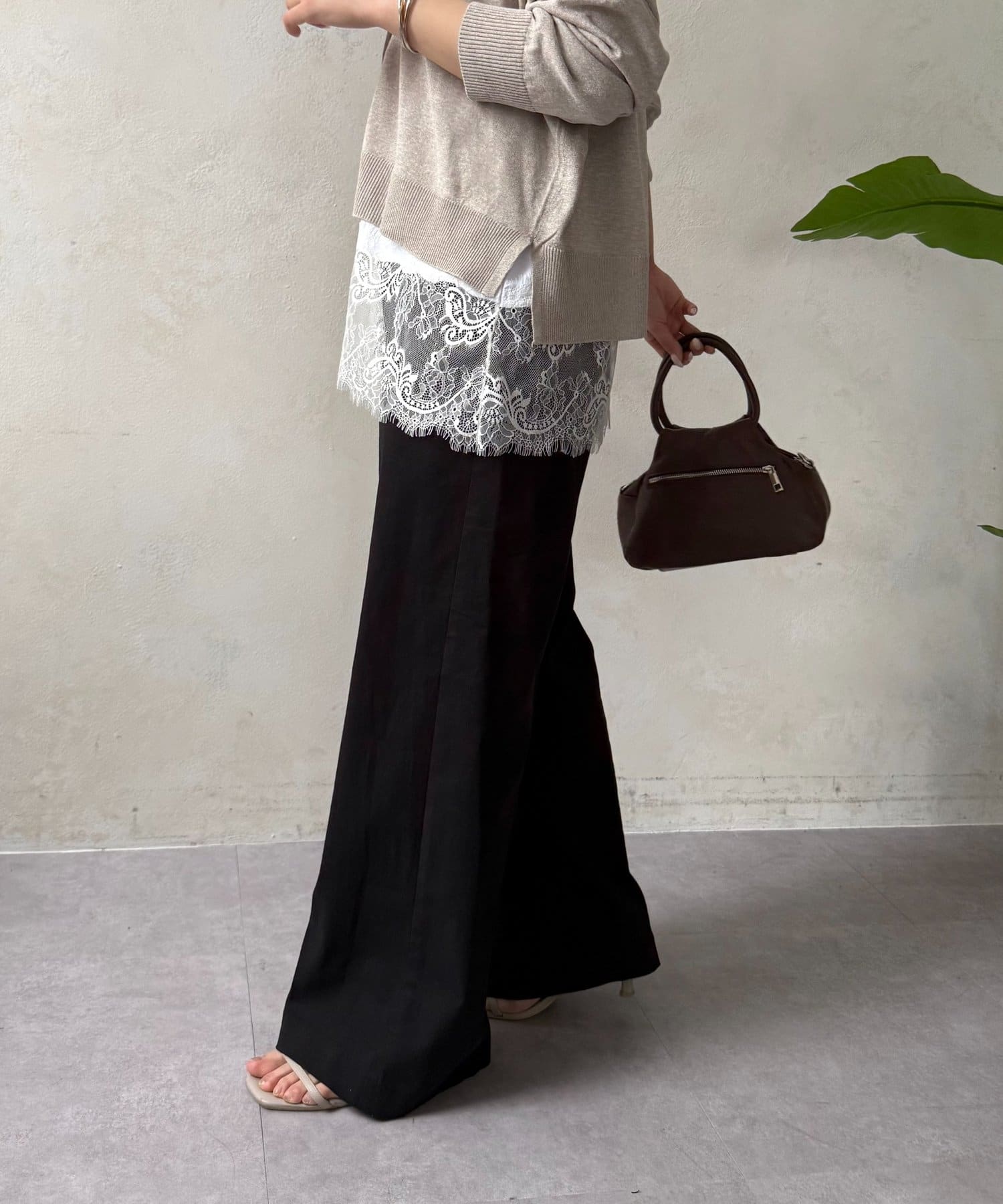 Jena　espace merveilleux(ジェナ　エスパスメルヴェイユ) メンストレッチワイドパンツ