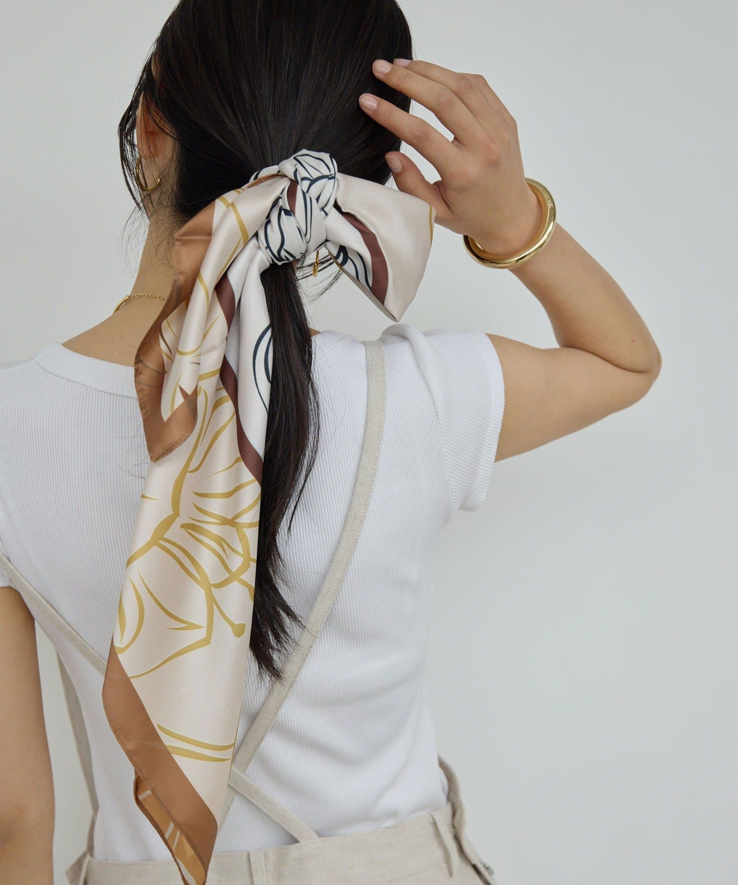 GALLARDAGALANTE(ガリャルダガランテ) プリントリバーシブルスカーフ