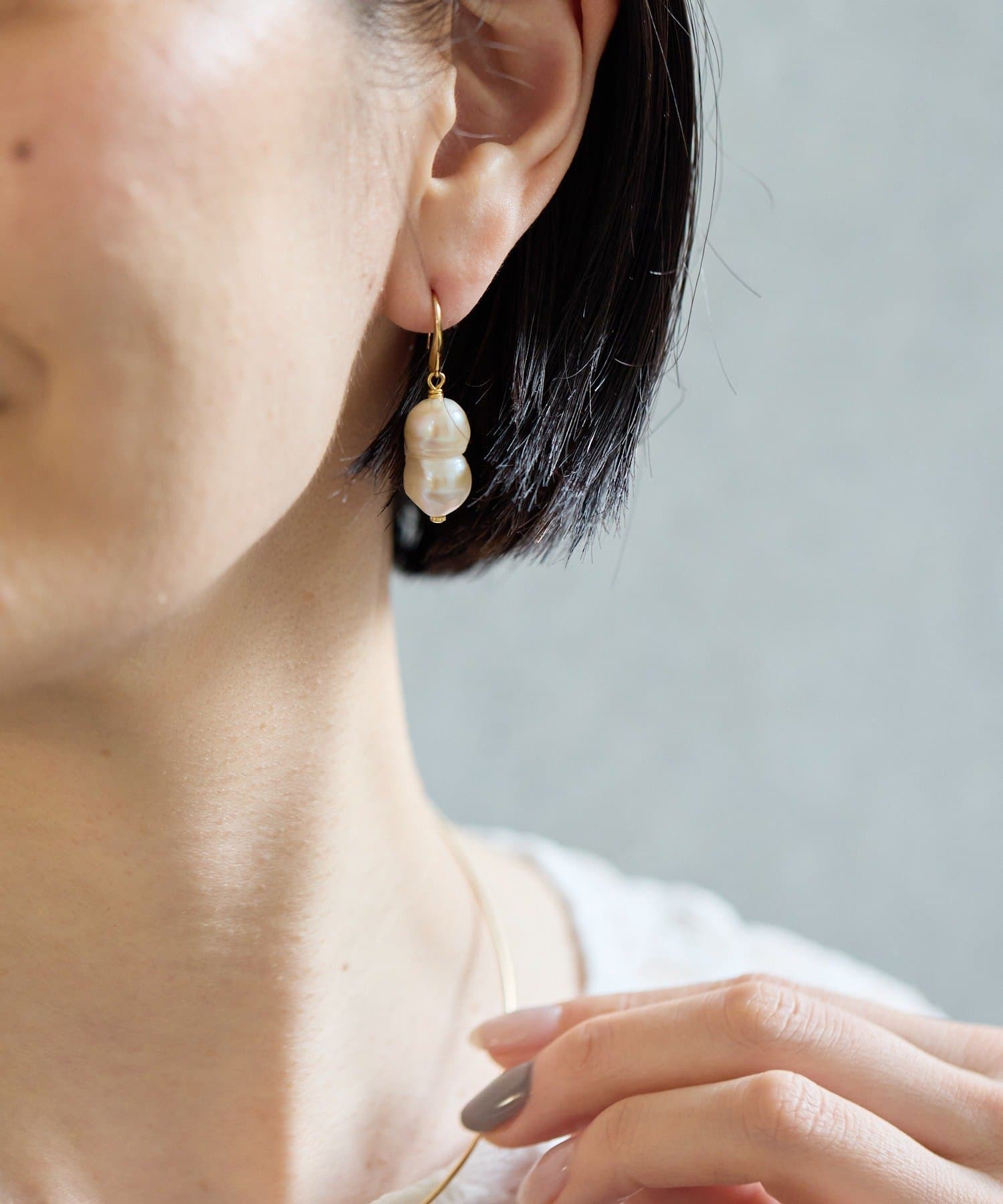 ear PAPILLONNER(イア パピヨネ) 《WEB＆一部店舗限定》雪だるまパールピアス