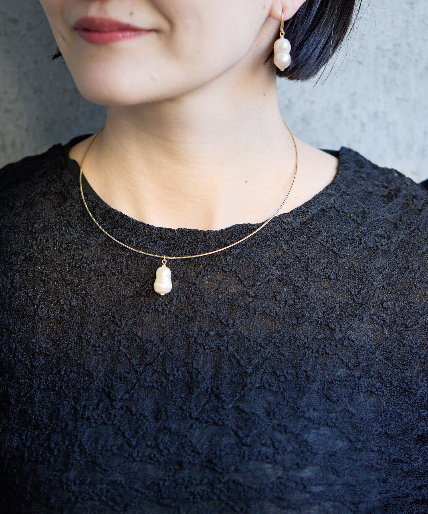 ear PAPILLONNER(イア パピヨネ) 《WEB＆一部店舗限定》雪だるまパールピアス