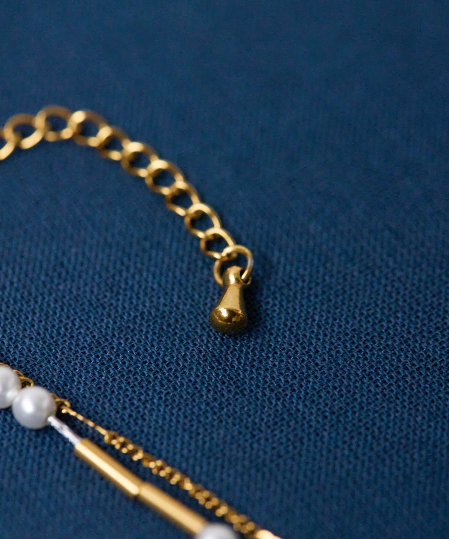 ear PAPILLONNER(イア パピヨネ) 《金属アレルギー対応/ステンレス》2連とばしパールネックレス