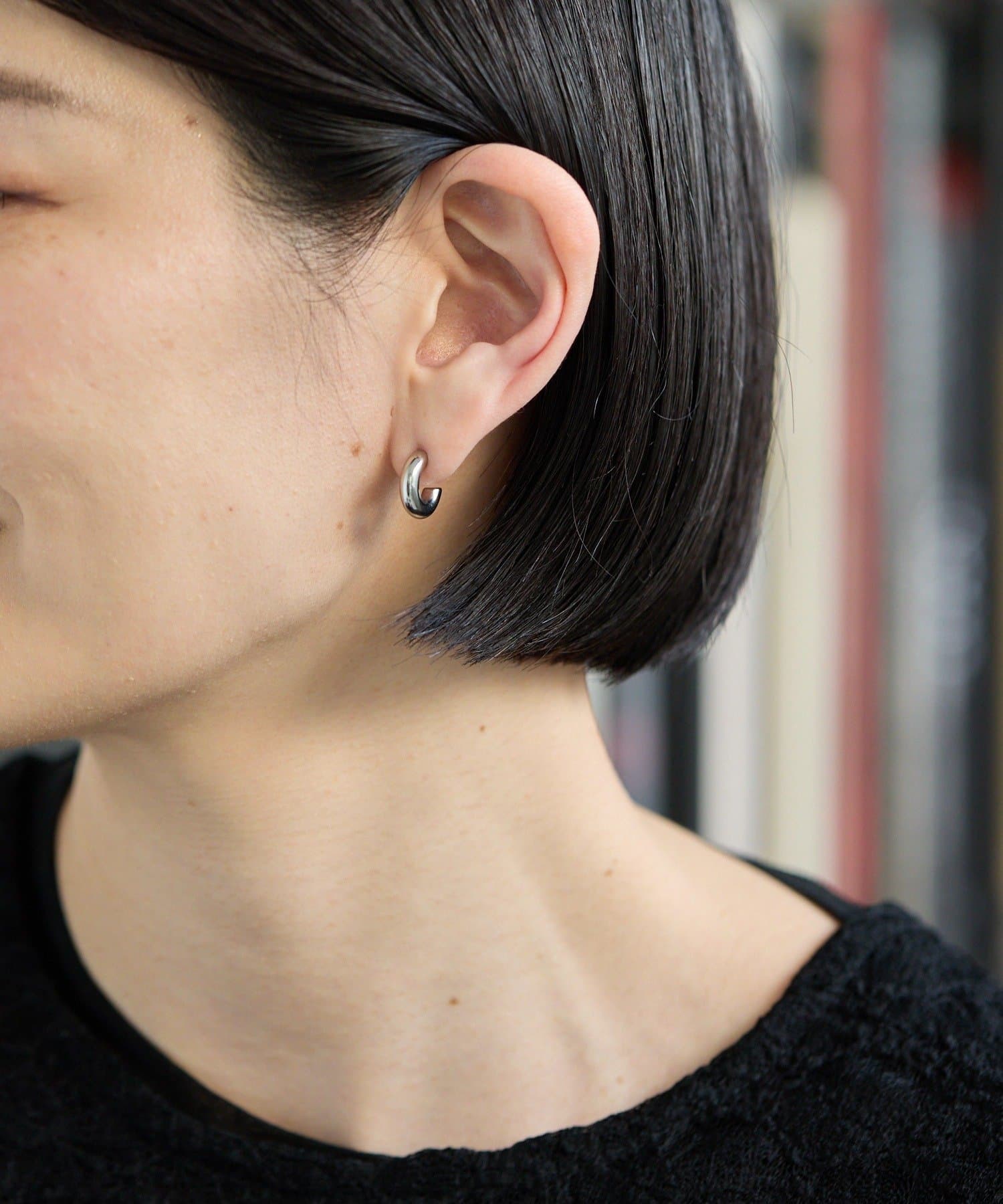 ear PAPILLONNER(イア パピヨネ) 《金属アレルギー対応/ステンレス》14㎜フープピアス