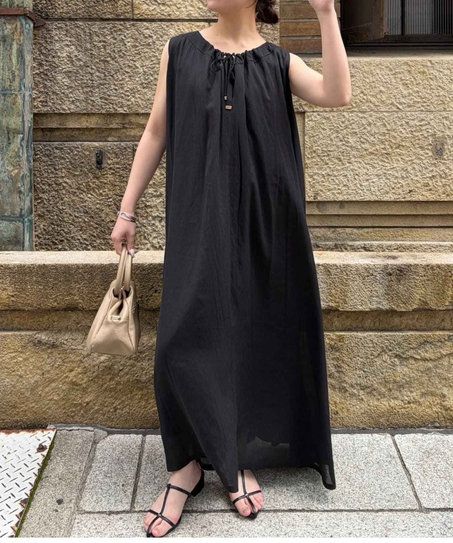 Jena　espace merveilleux(ジェナ　エスパスメルヴェイユ) 2WAYリボンシアーワンピース