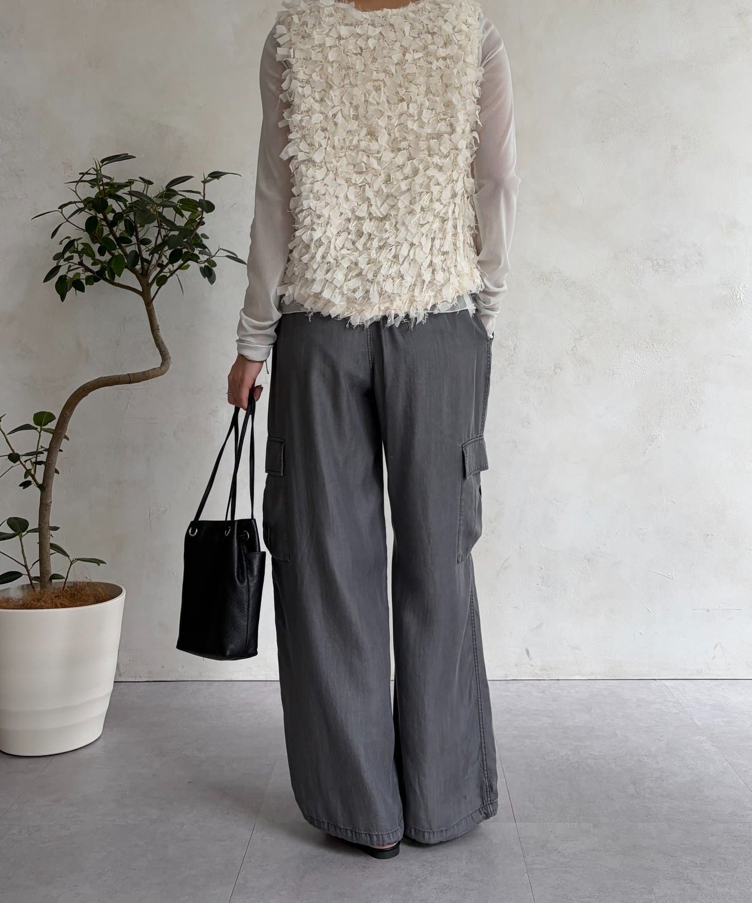 Jena　espace merveilleux(ジェナ　エスパスメルヴェイユ) テンセルパラシュートパンツ