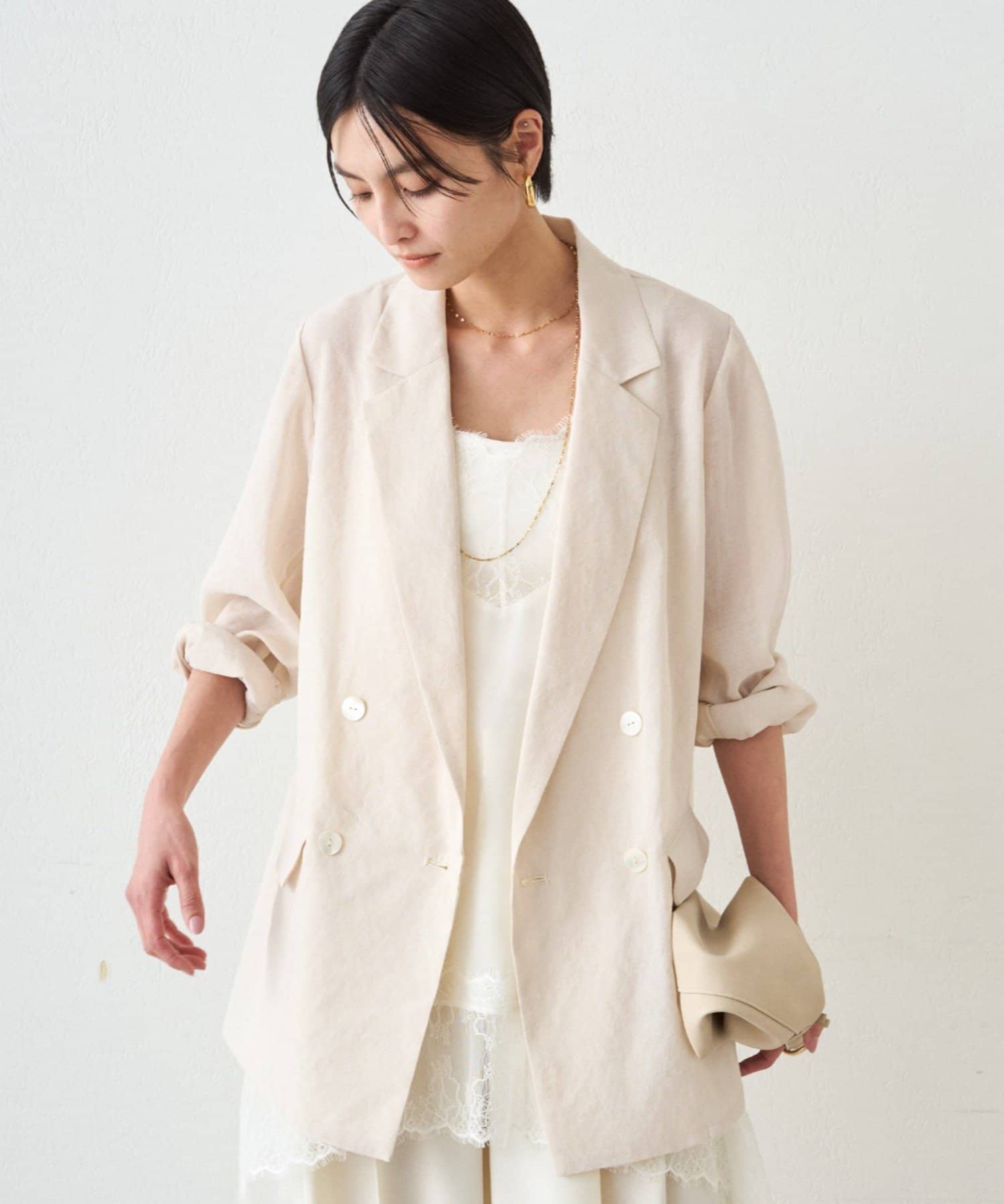 LOUNGEDRESS(ラウンジドレス) リネンライクシアージャケット