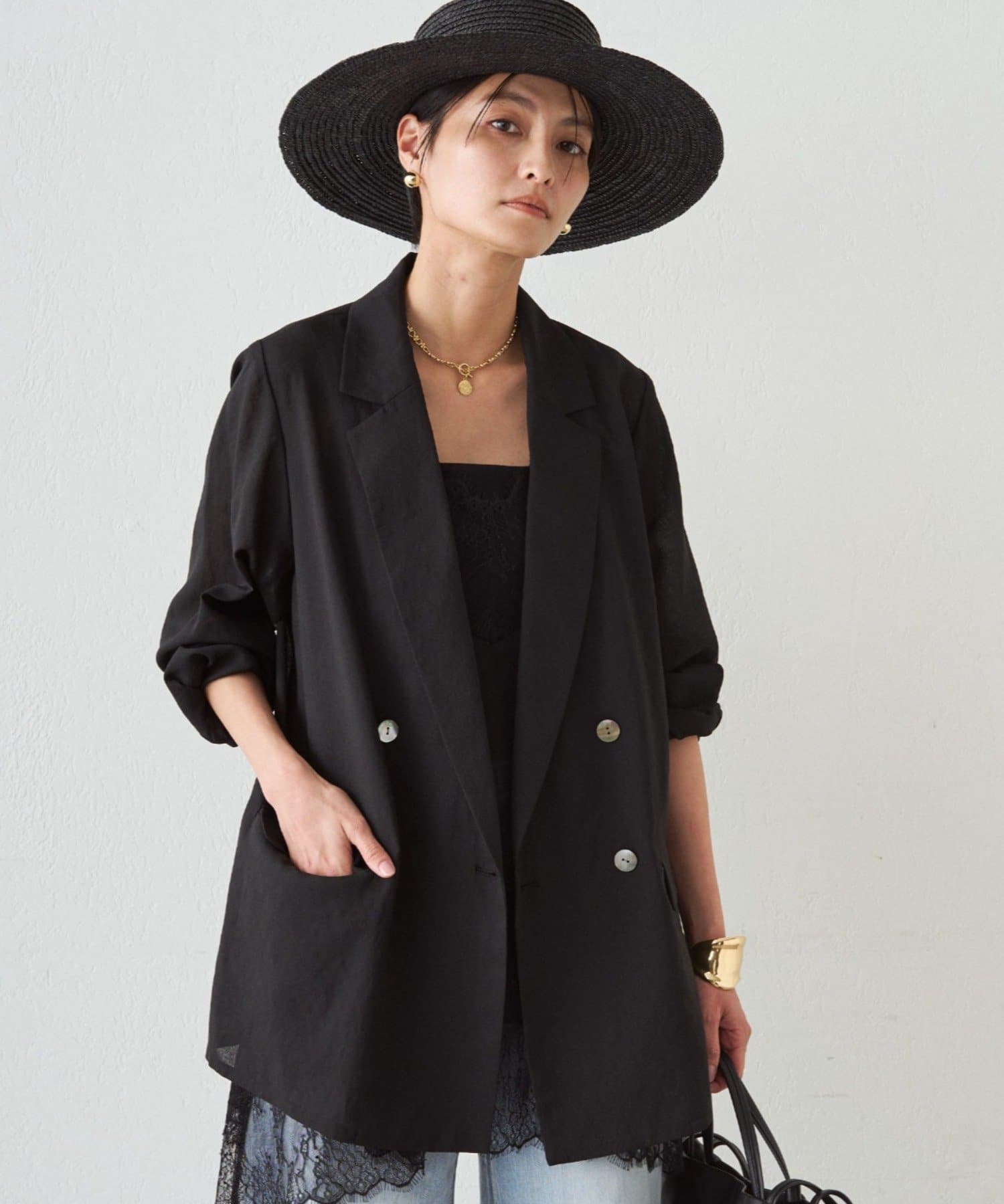 LOUNGEDRESS(ラウンジドレス) リネンライクシアージャケット