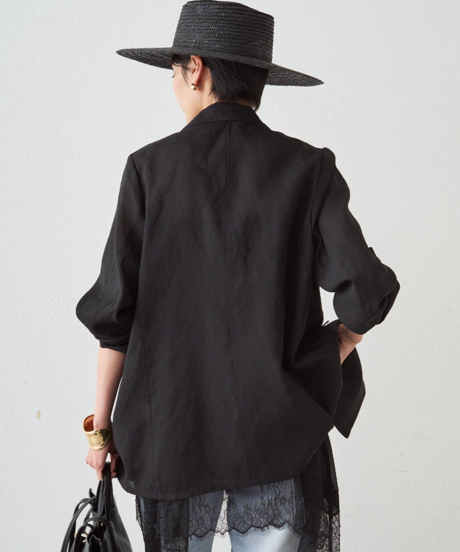 LOUNGEDRESS(ラウンジドレス) リネンライクシアージャケット