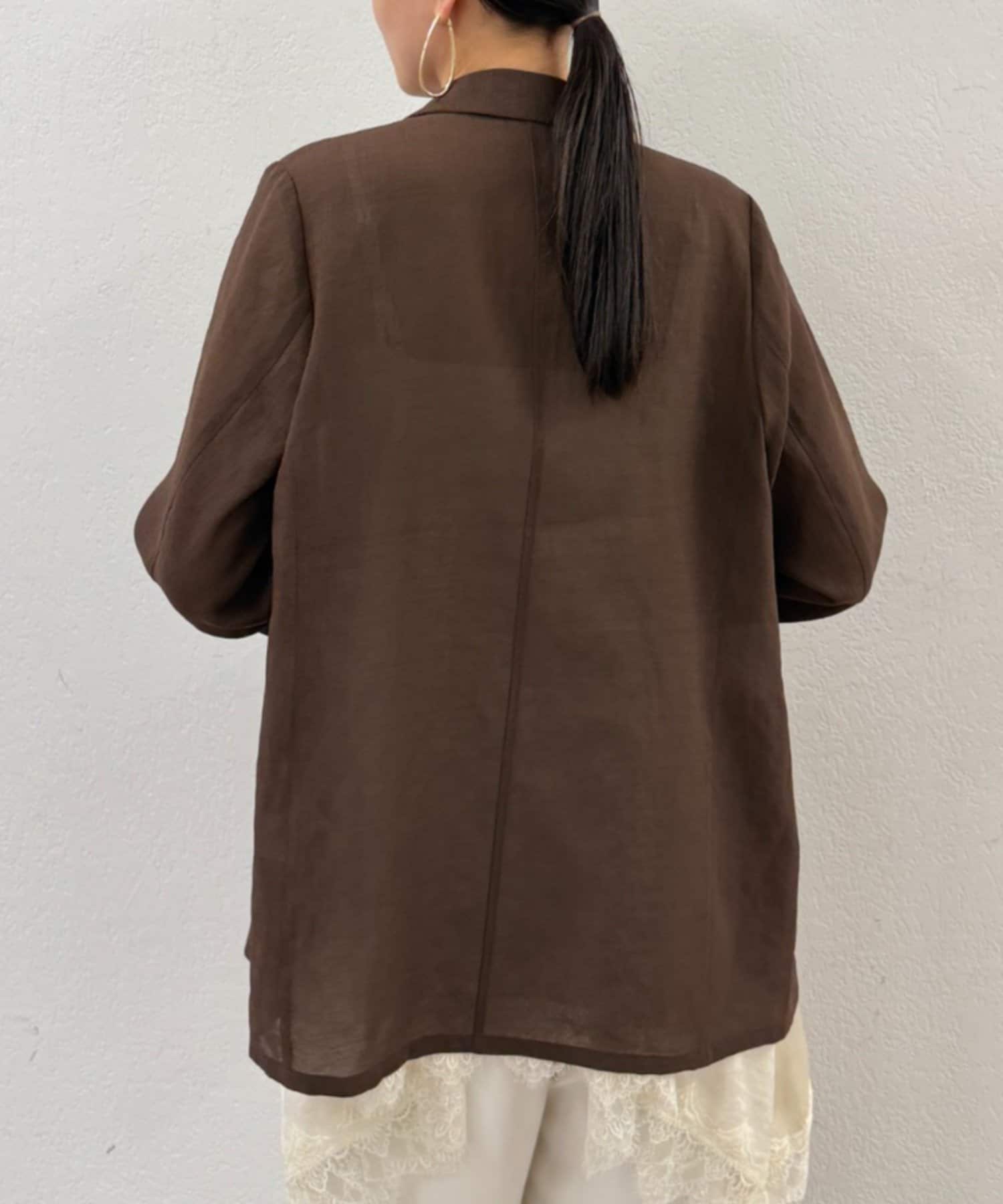 LOUNGEDRESS(ラウンジドレス) 【新色追加/シワになりにくい！】リネンライクシアージャケット