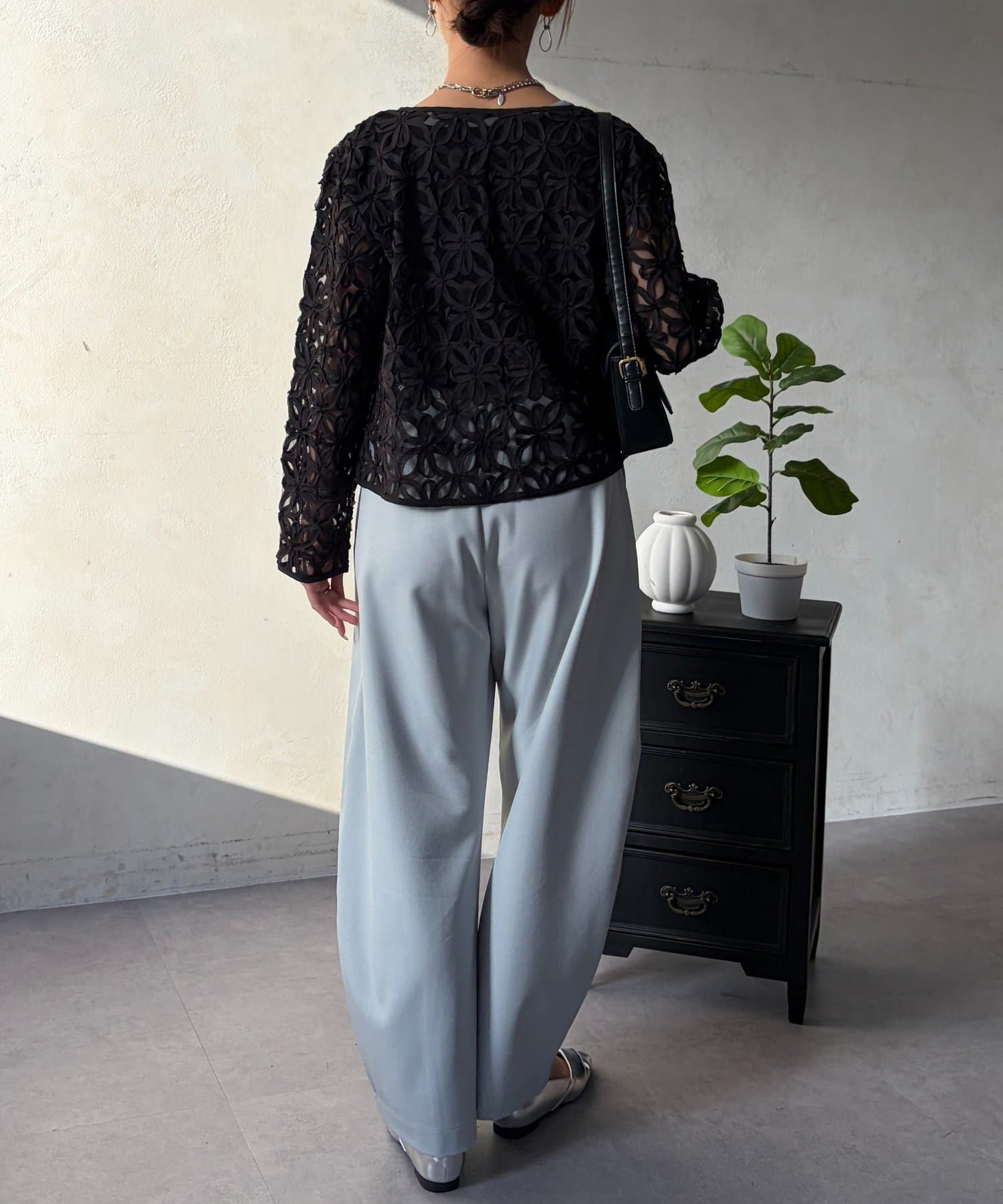 Chez toi(シェトワ) テープレースカーディガン