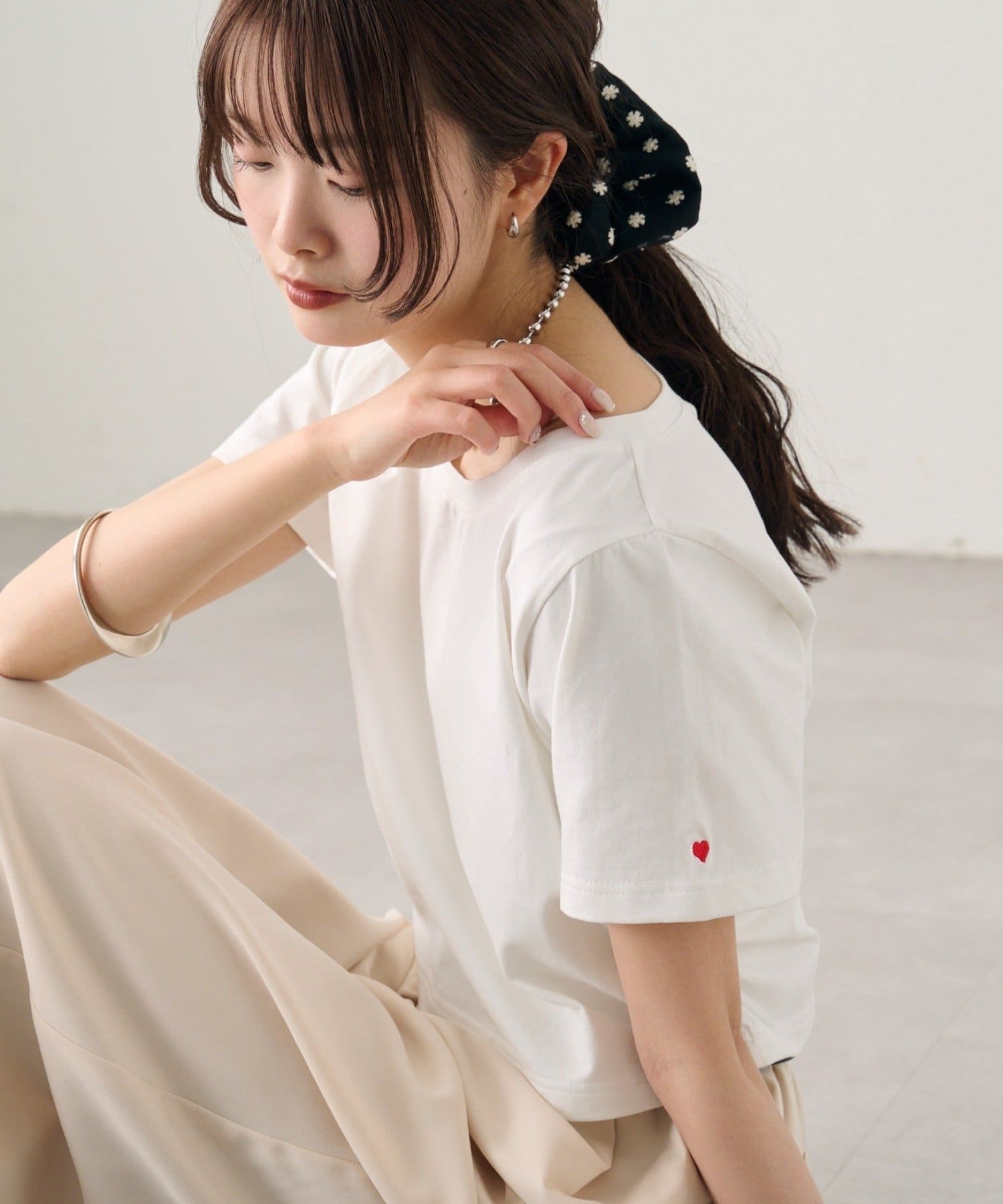 mystic(ミスティック) バックロゴプリントちびTシャツ