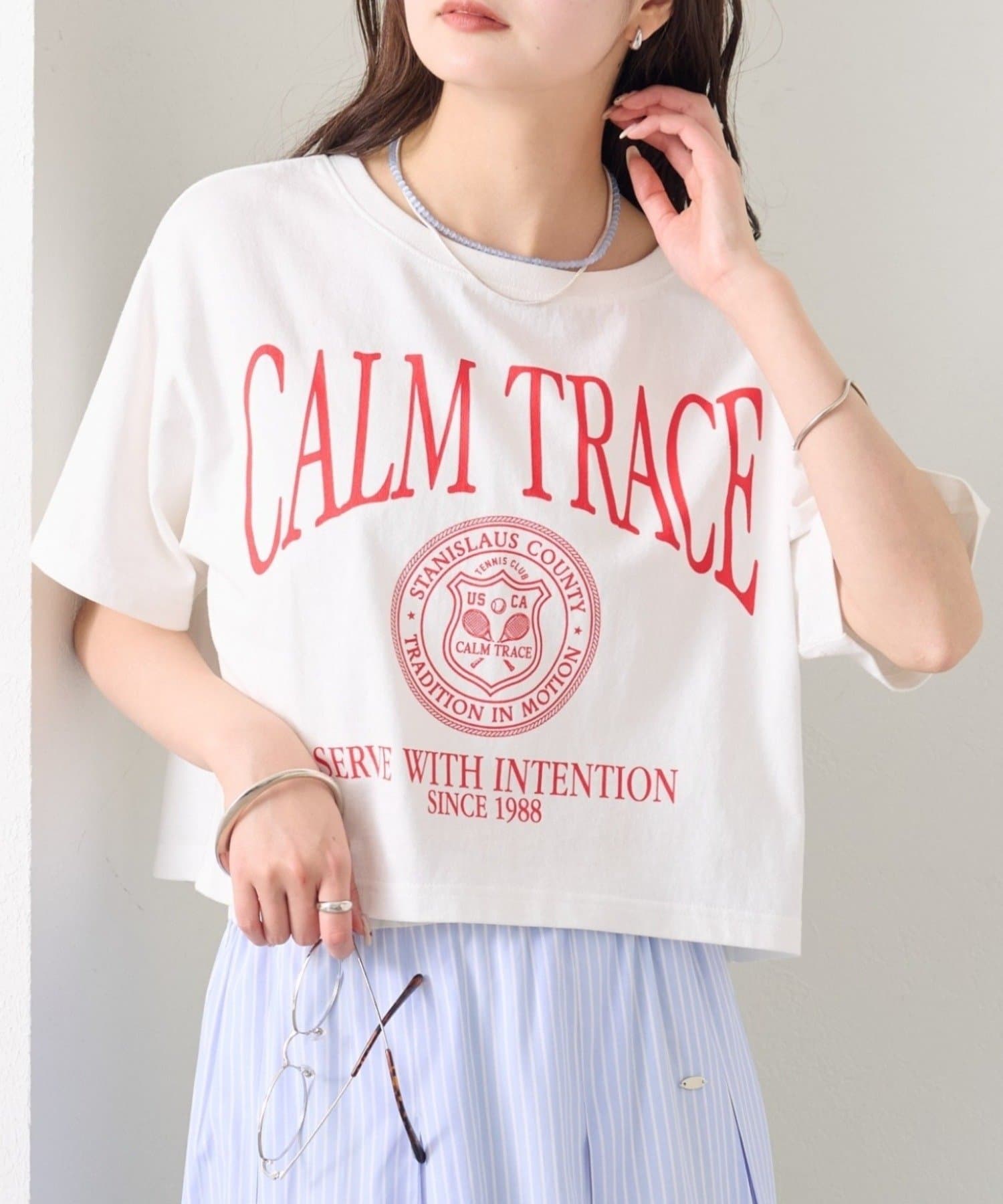 mysticのショートロゴTシャツ