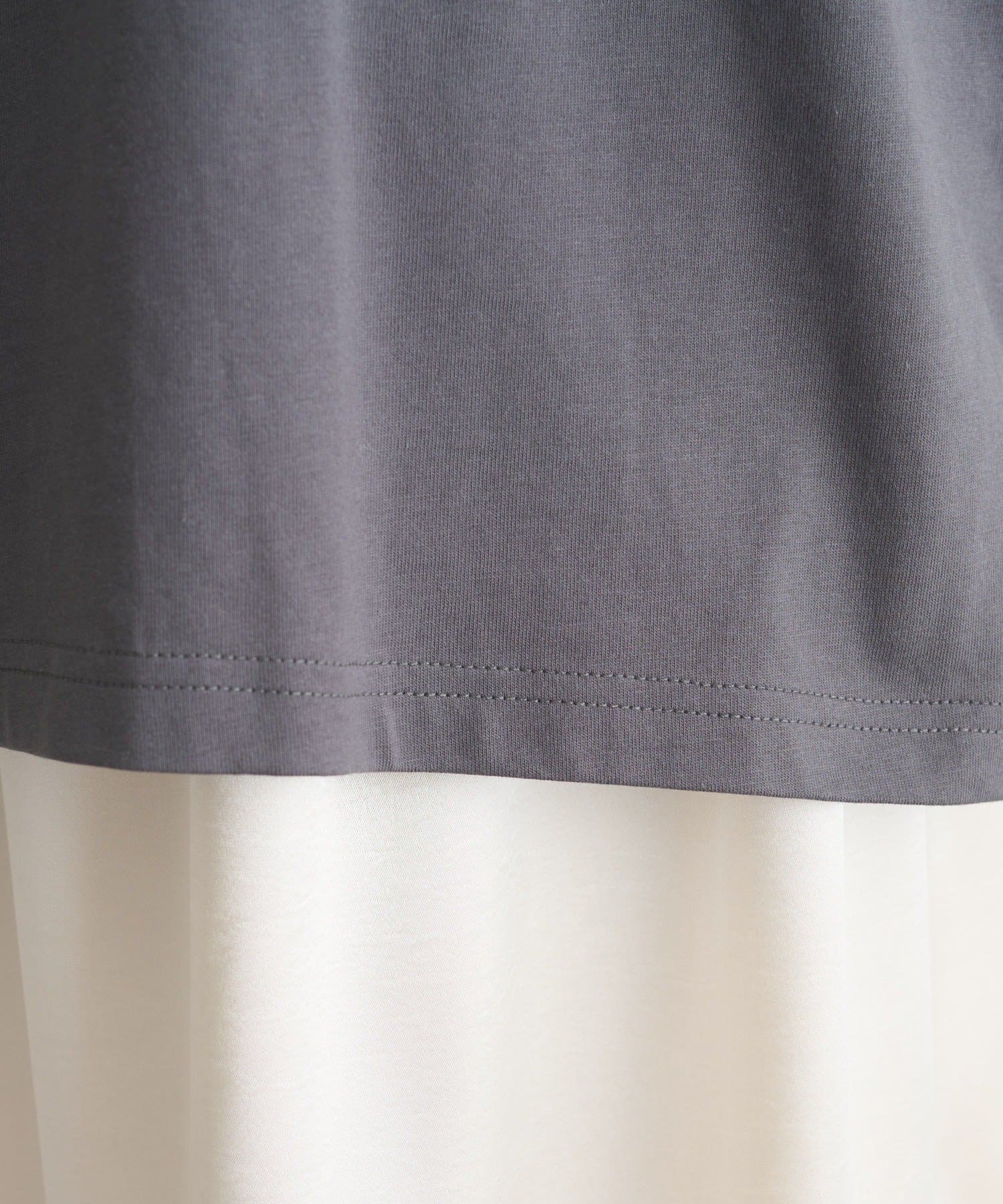 mystic(ミスティック) スタッズロゴカレッジTシャツ