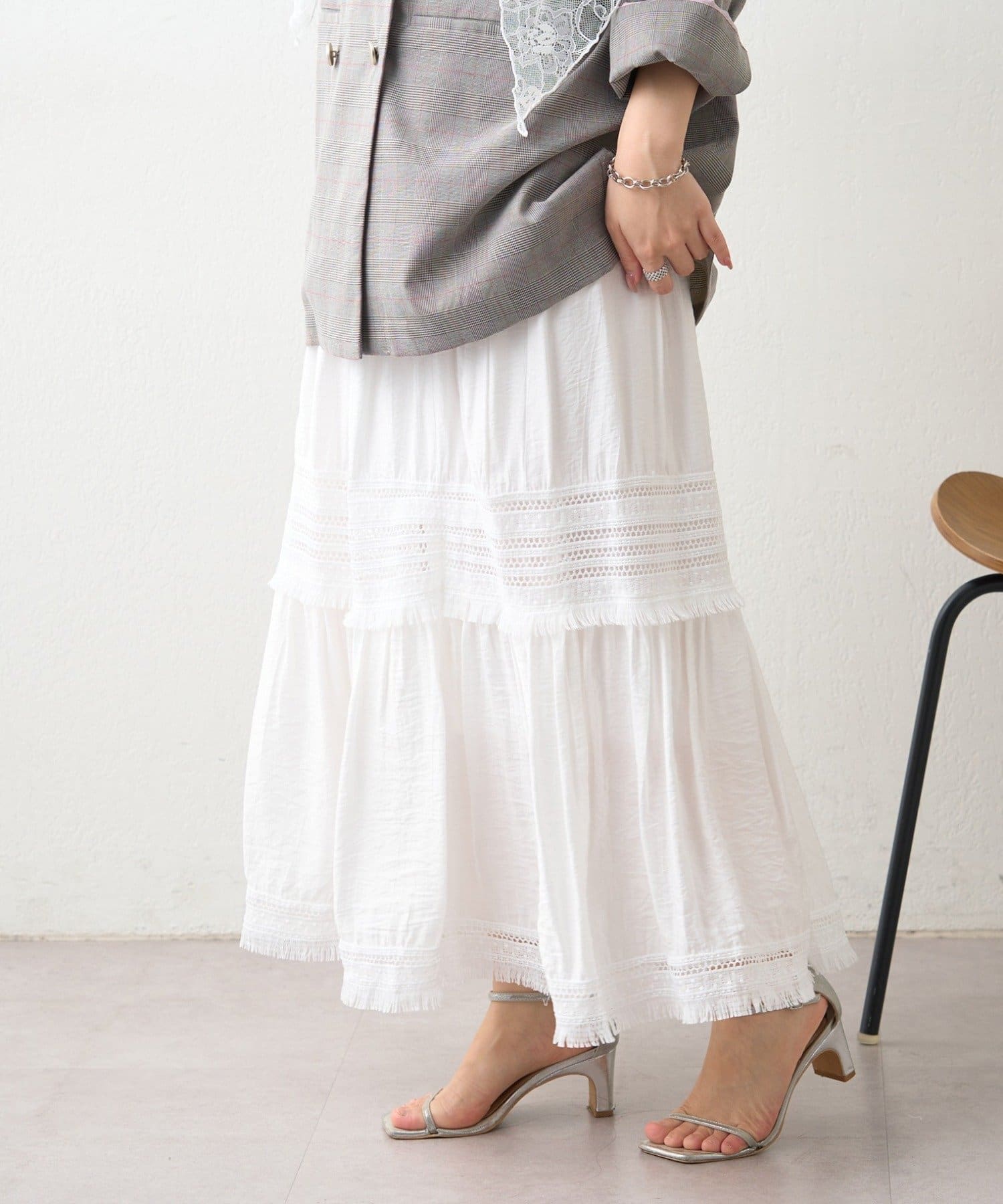 Remind me and forever(リマインドミーアンドフォーエバー) 【OTONA SET fair】ティアードスカート