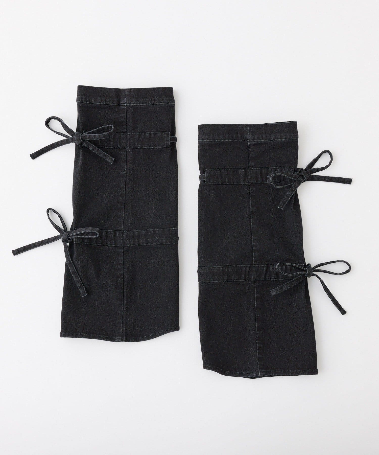 one after another NICE CLAUP(ワンアフターアナザー ナイスクラップ) 【Denim Collection】リボンデニムレッグウォーマー