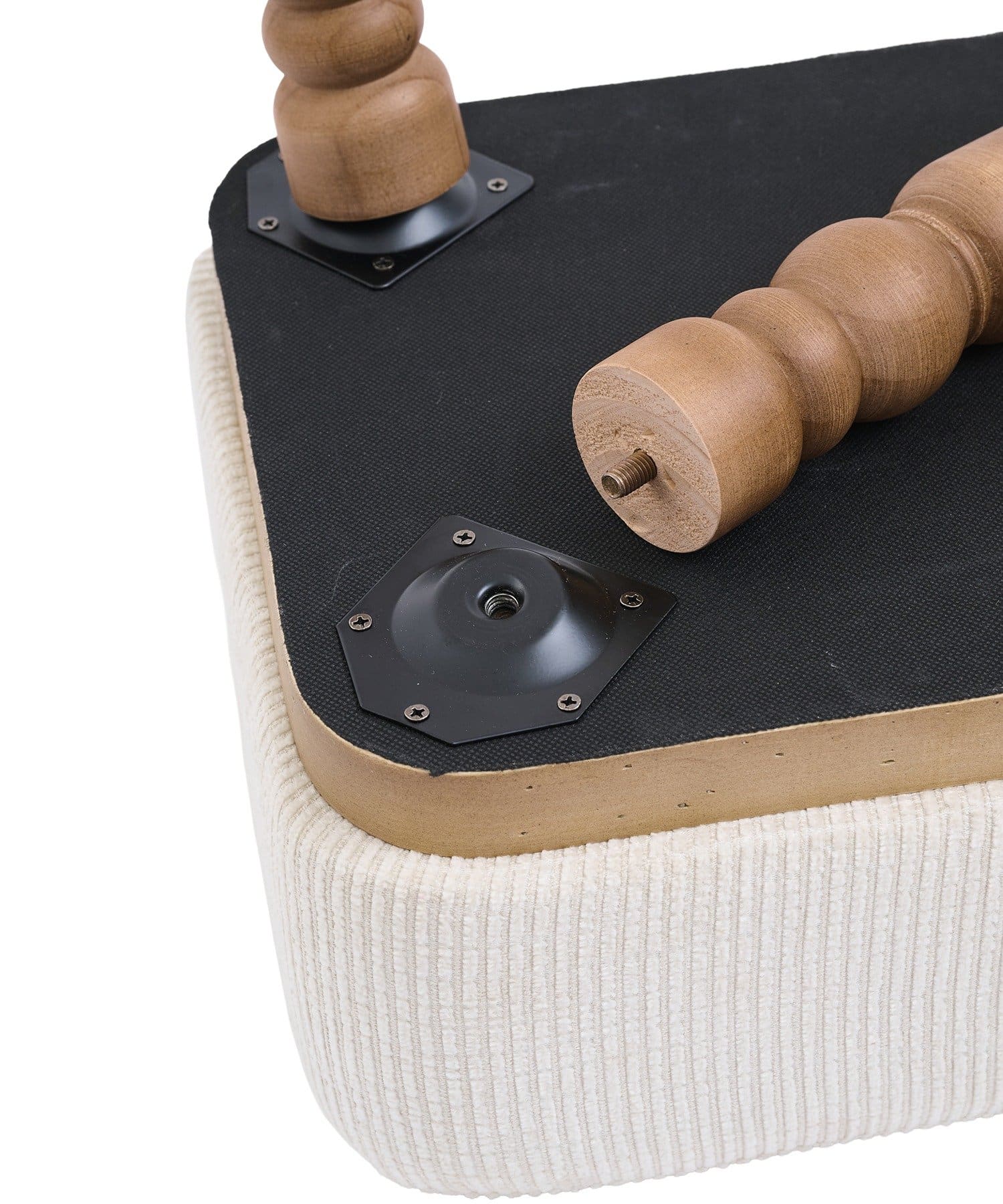 salut!(サリュ) アンティークファブリックレクタングルスツール