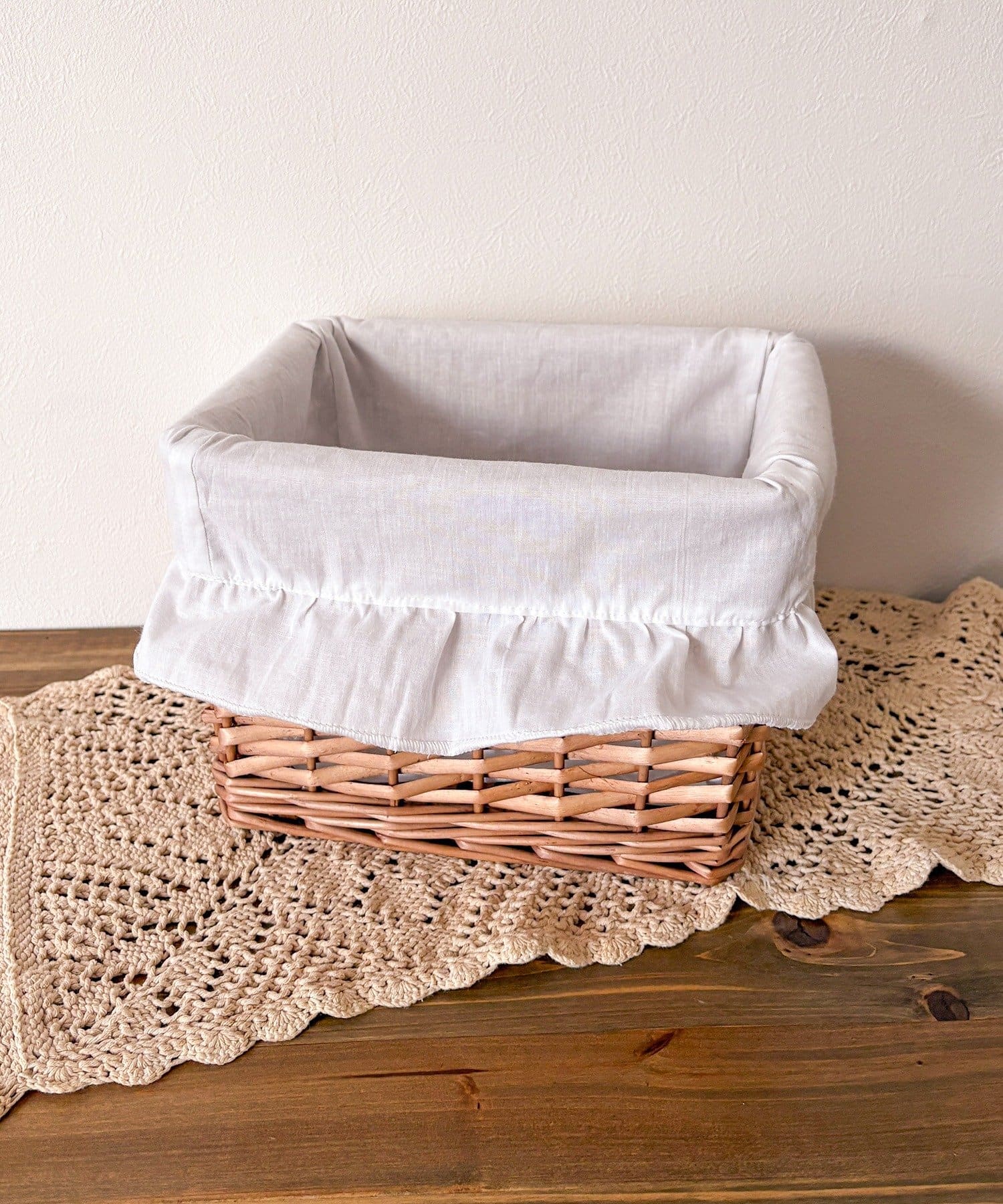 salut!(サリュ) 柳レクタングルフリルバスケット：S