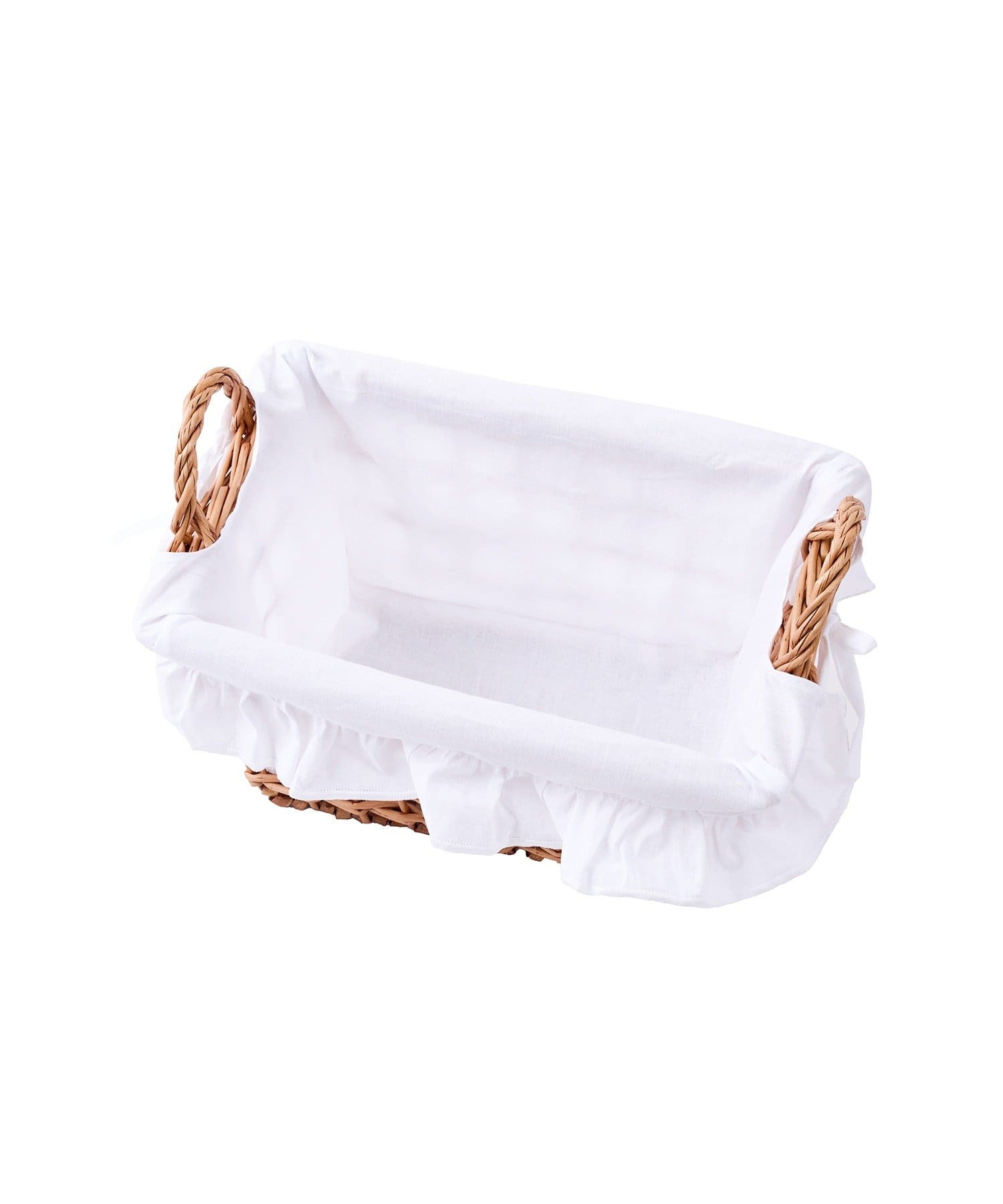 salut!(サリュ) 柳取っ手付レクタングルフリルバスケット：S