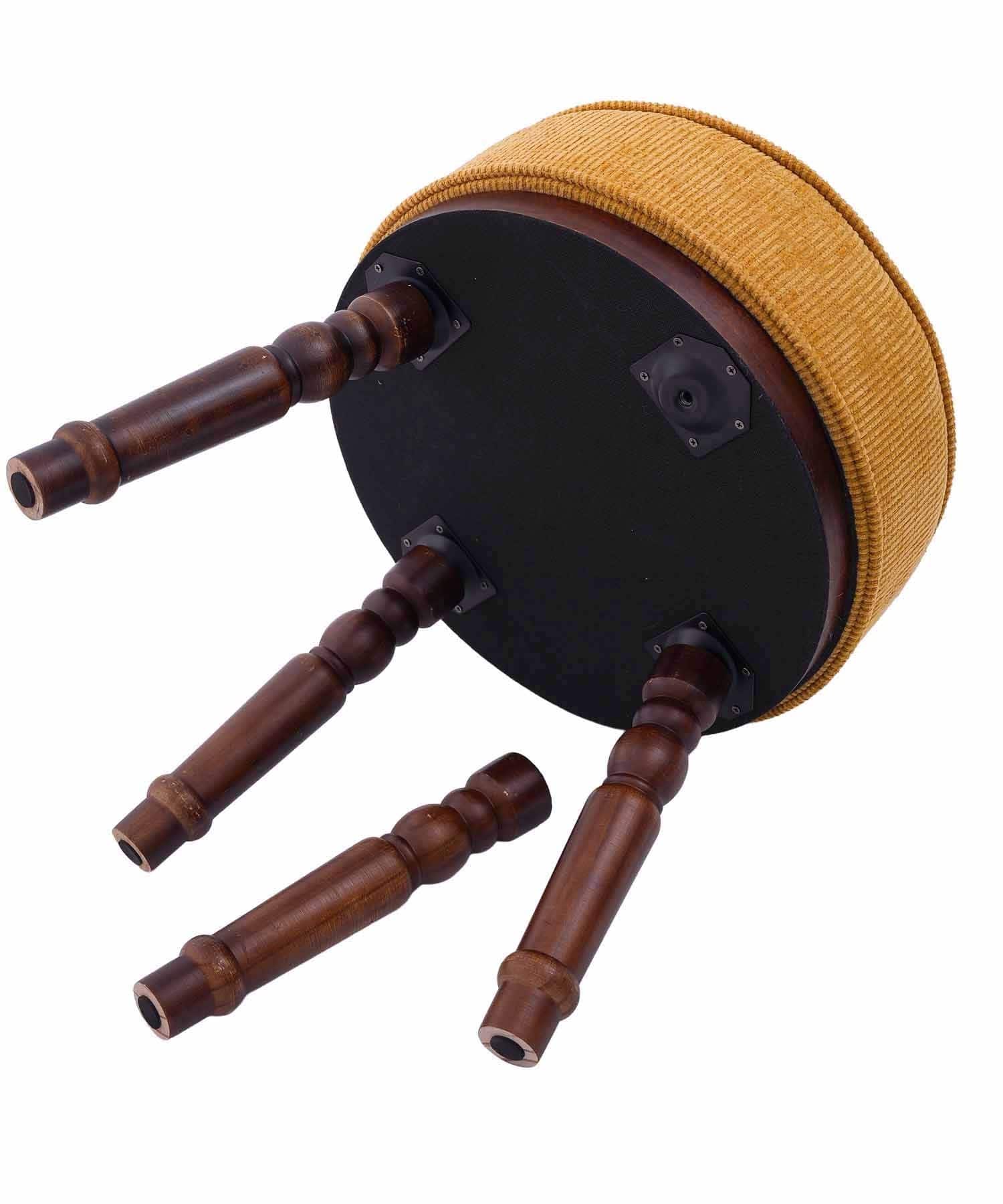 salut!(サリュ) 《WEB限定カラー》アンティークファブリックラウンドスツール