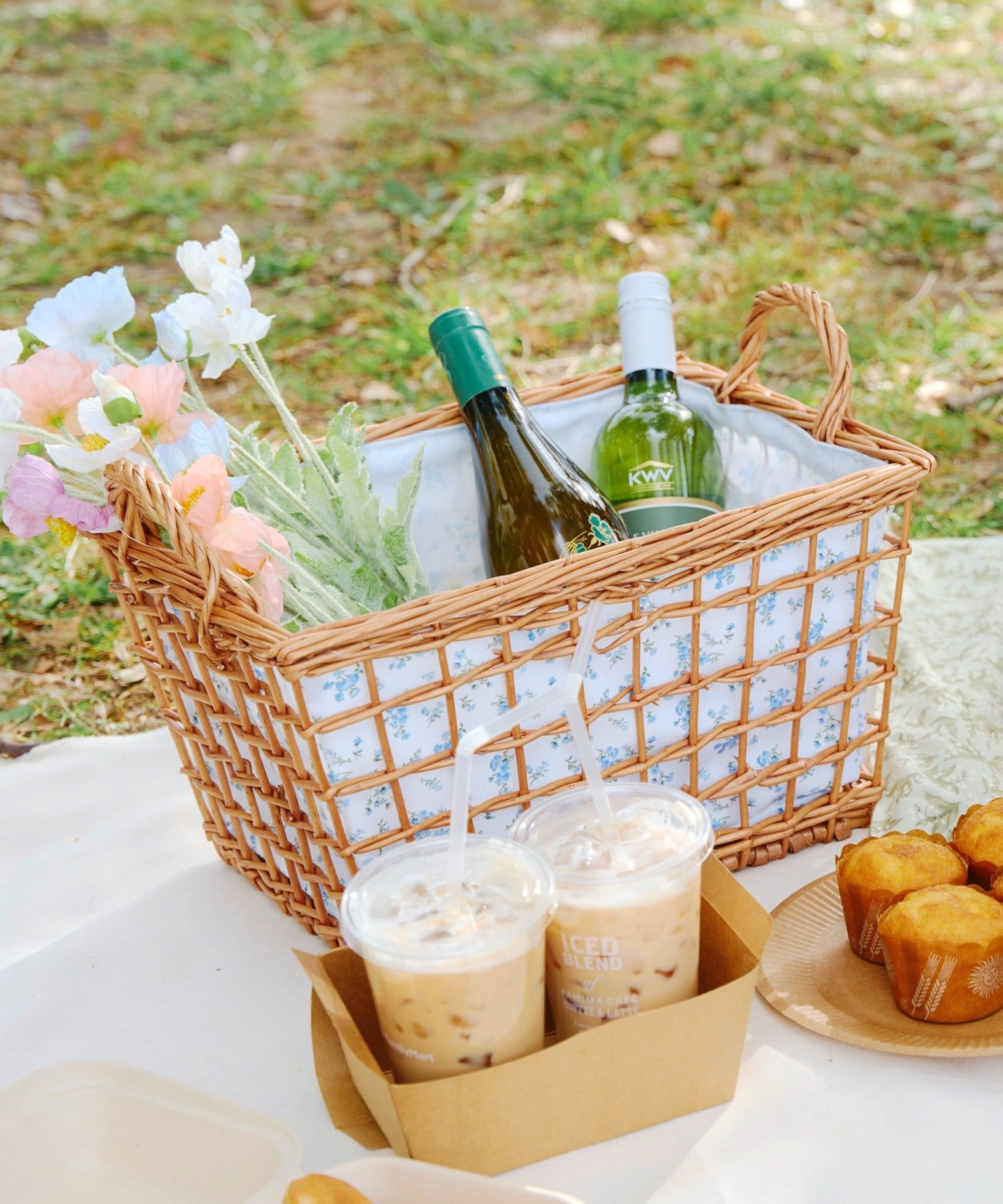 salut!(サリュ) 《WEB限定商品》柳取っ手付レクタングルバスケット：L