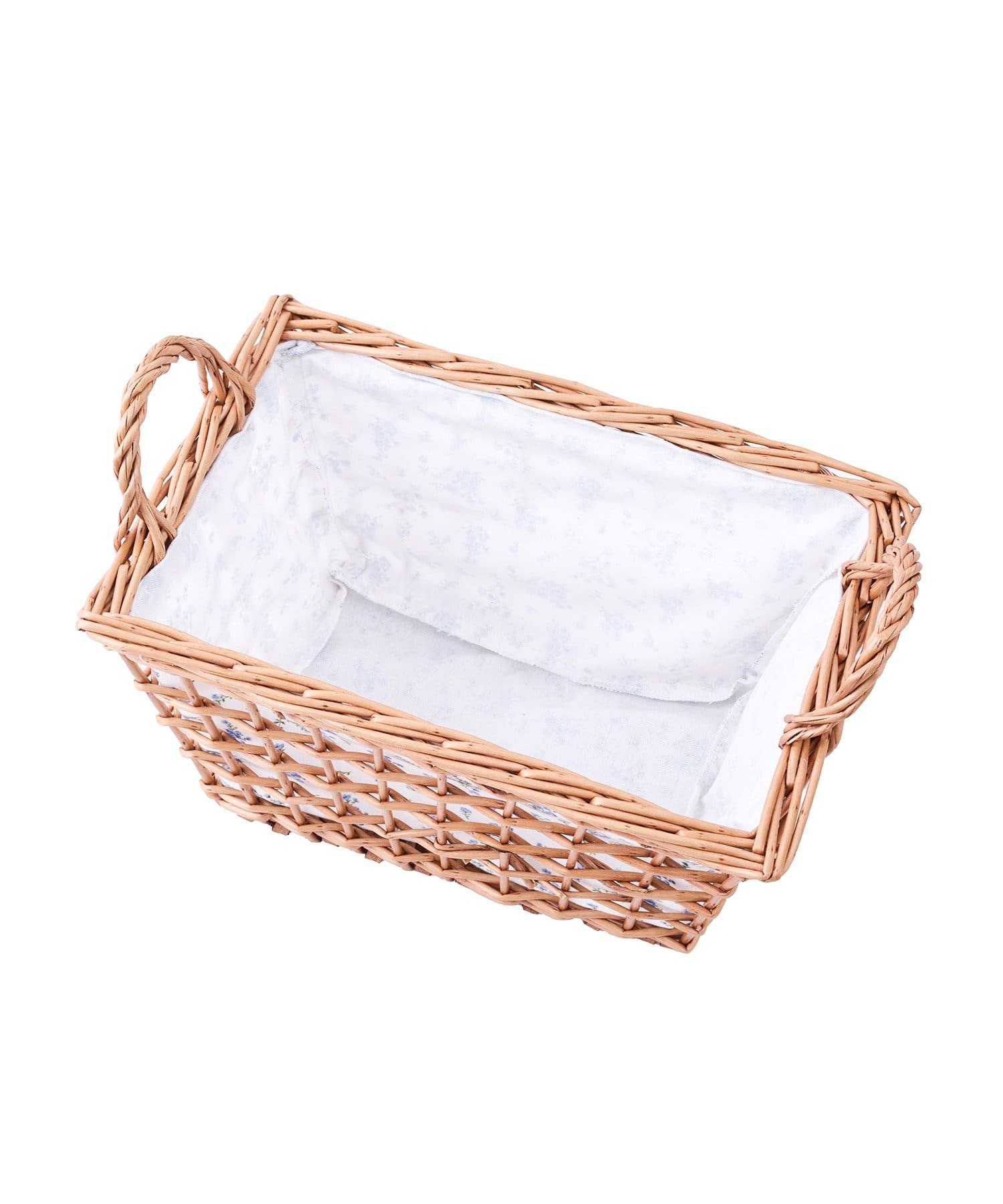 salut!(サリュ) 《WEB限定商品》柳取っ手付レクタングルバスケット：S