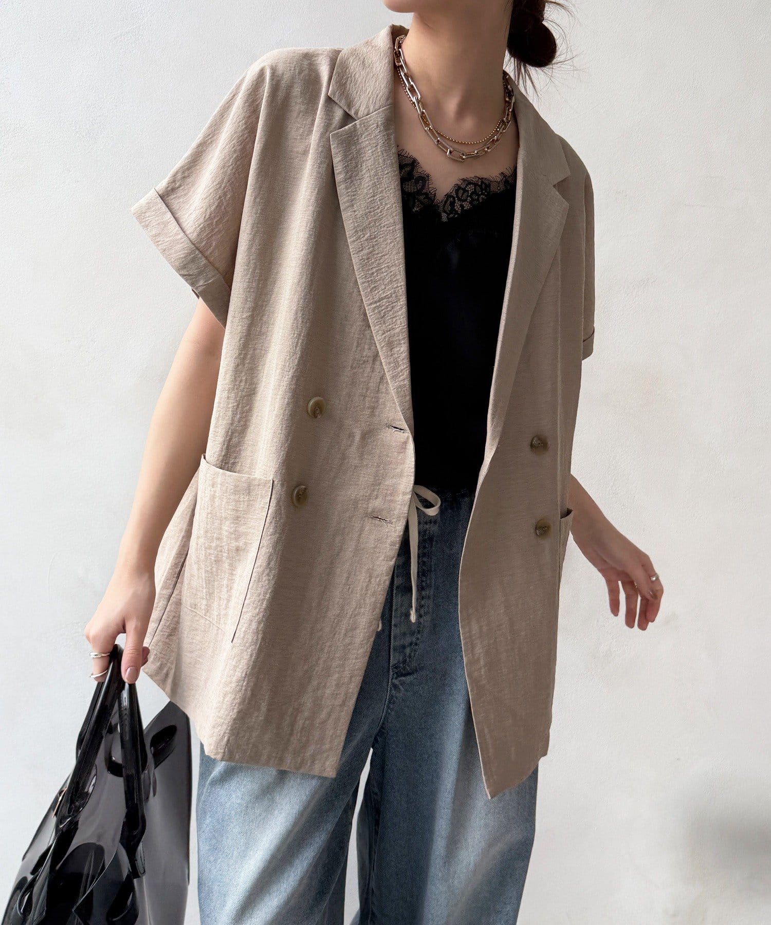 DOUDOU(ドゥドゥ) 【WEB限定】ショートスリーブジャケット