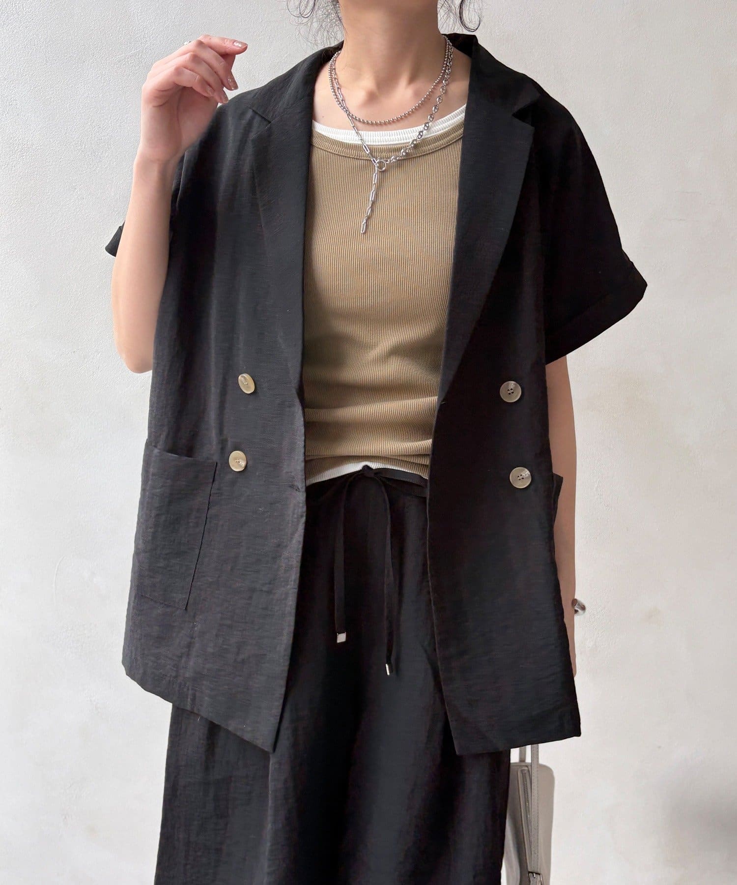 DOUDOU(ドゥドゥ) 【WEB限定】ショートスリーブジャケット