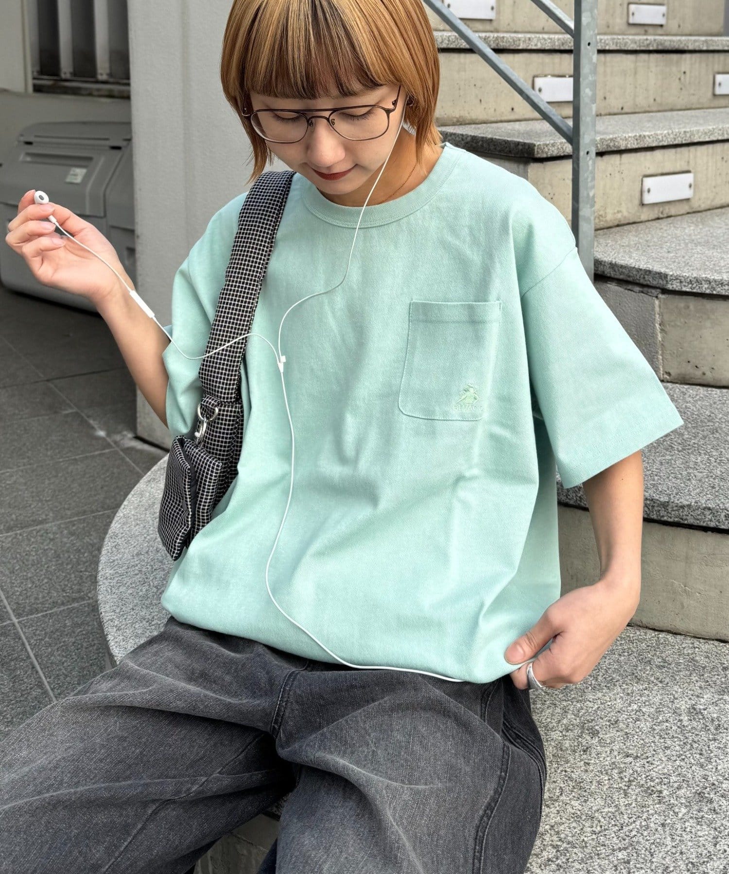 CIAOPANIC TYPY(チャオパニックティピー) 【GEVACO/ゲバコ】ベーシックOE天竺ポケット刺繍Tシャツ