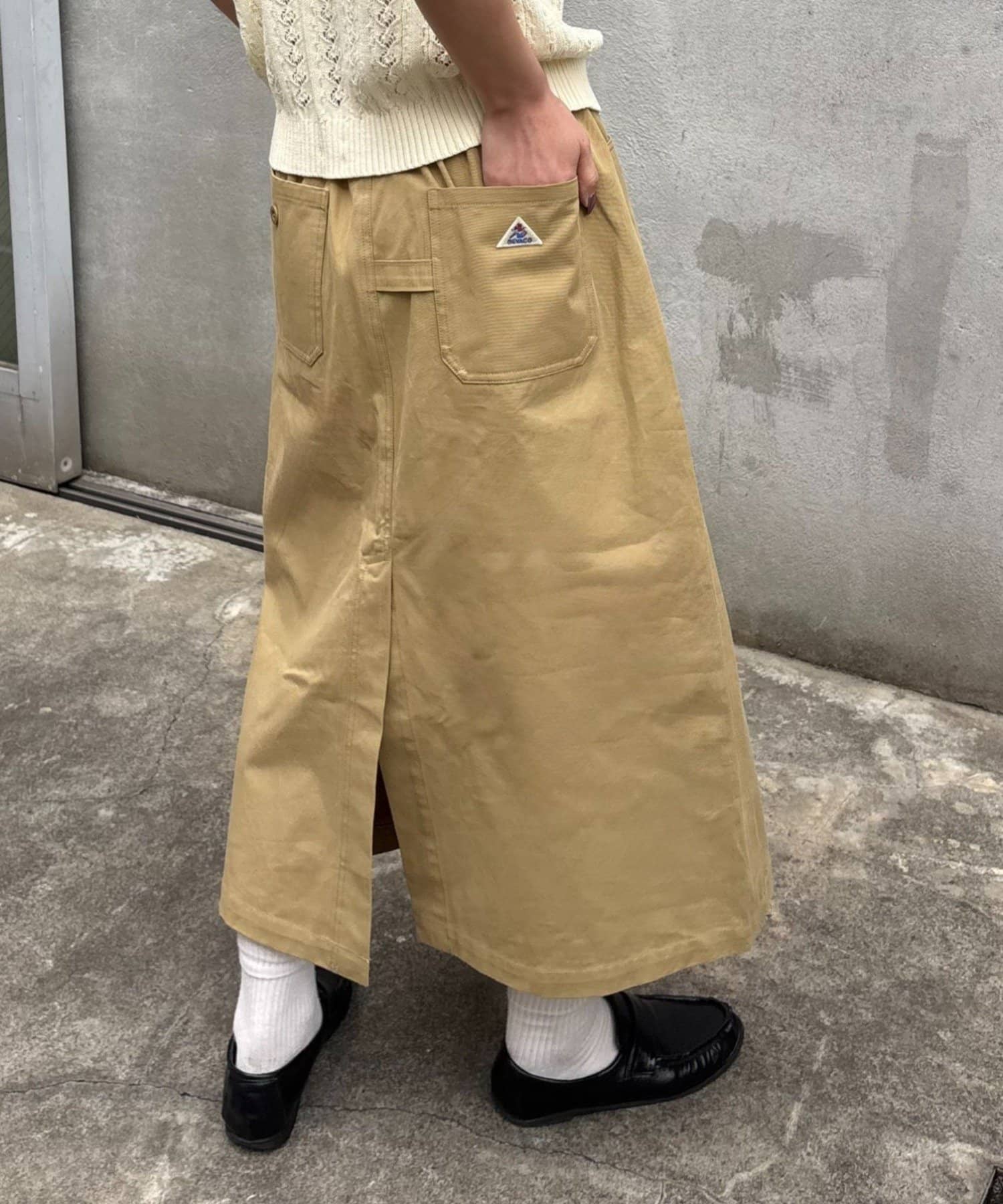 CIAOPANIC TYPY(チャオパニックティピー) 【GEVACO/ゲバコ】綿ツイルミディスカート