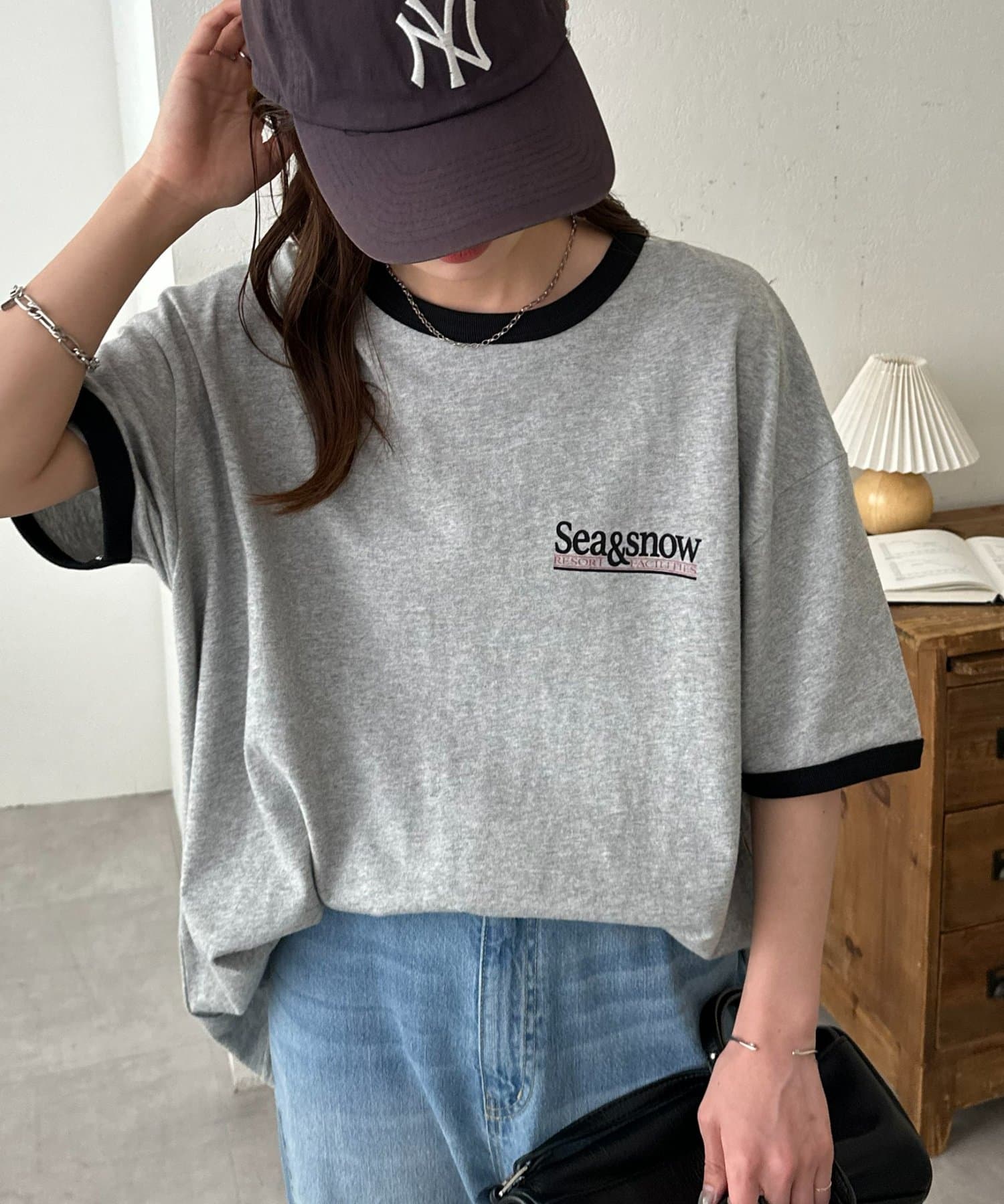 DISCOAT(ディスコート) 【Enlude】ワンポイントリンガーT《ユニセックス》